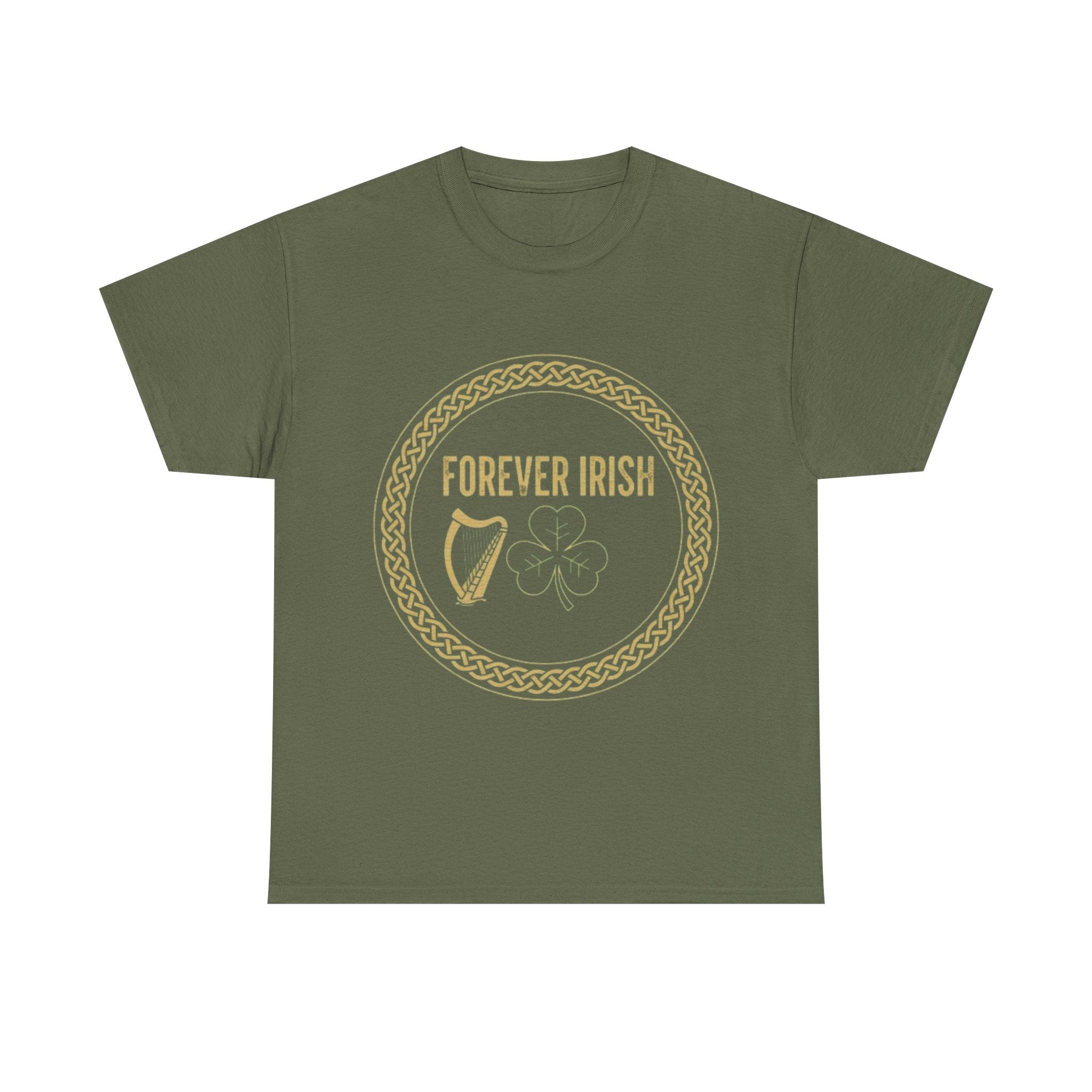 Forever Irish T‑Shirt - "Forever Irish" Shamrock & Harp St. Patrick’s Day Tee