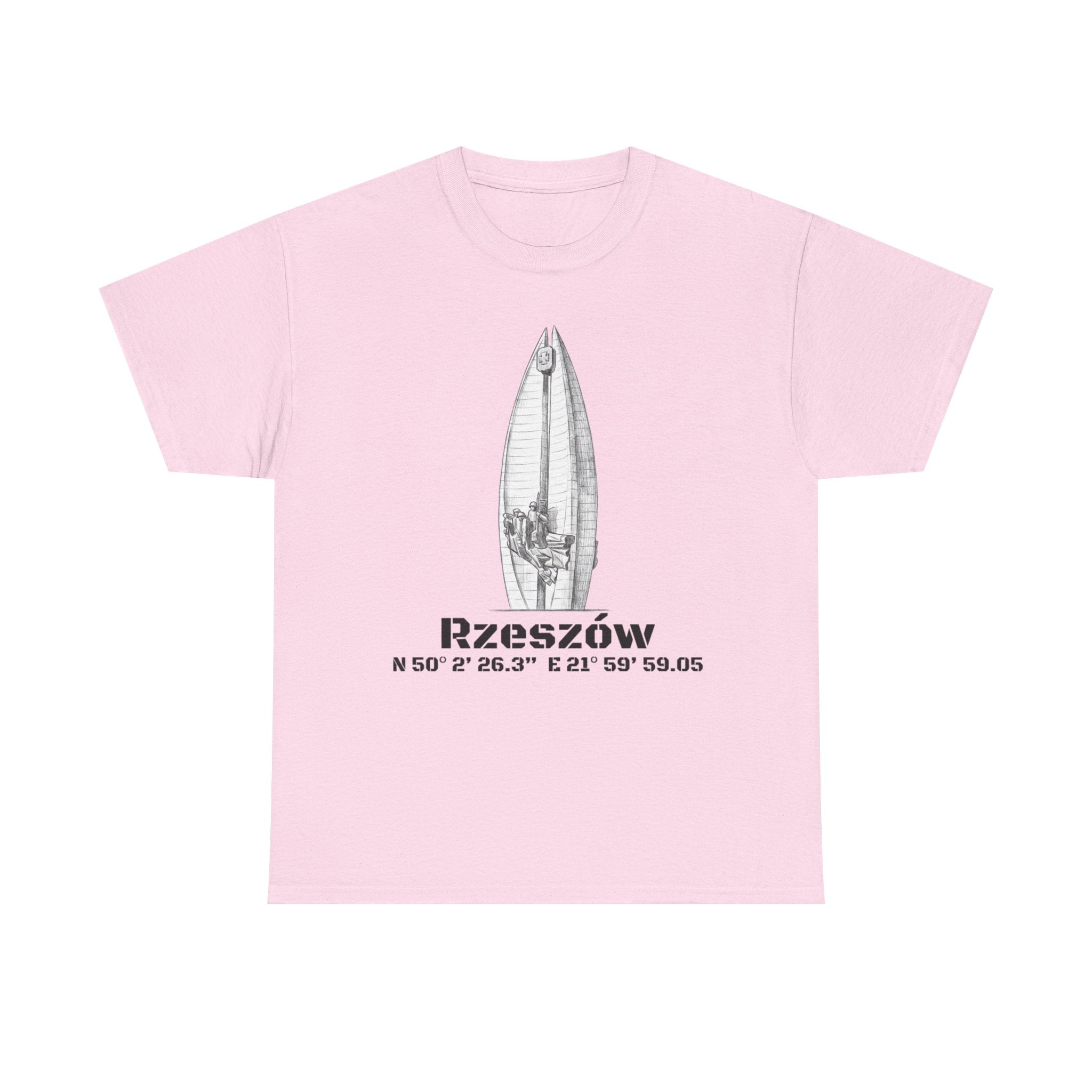 Rzeszów Coordinates T‑Shirt — City Landmark  Sketch Tee