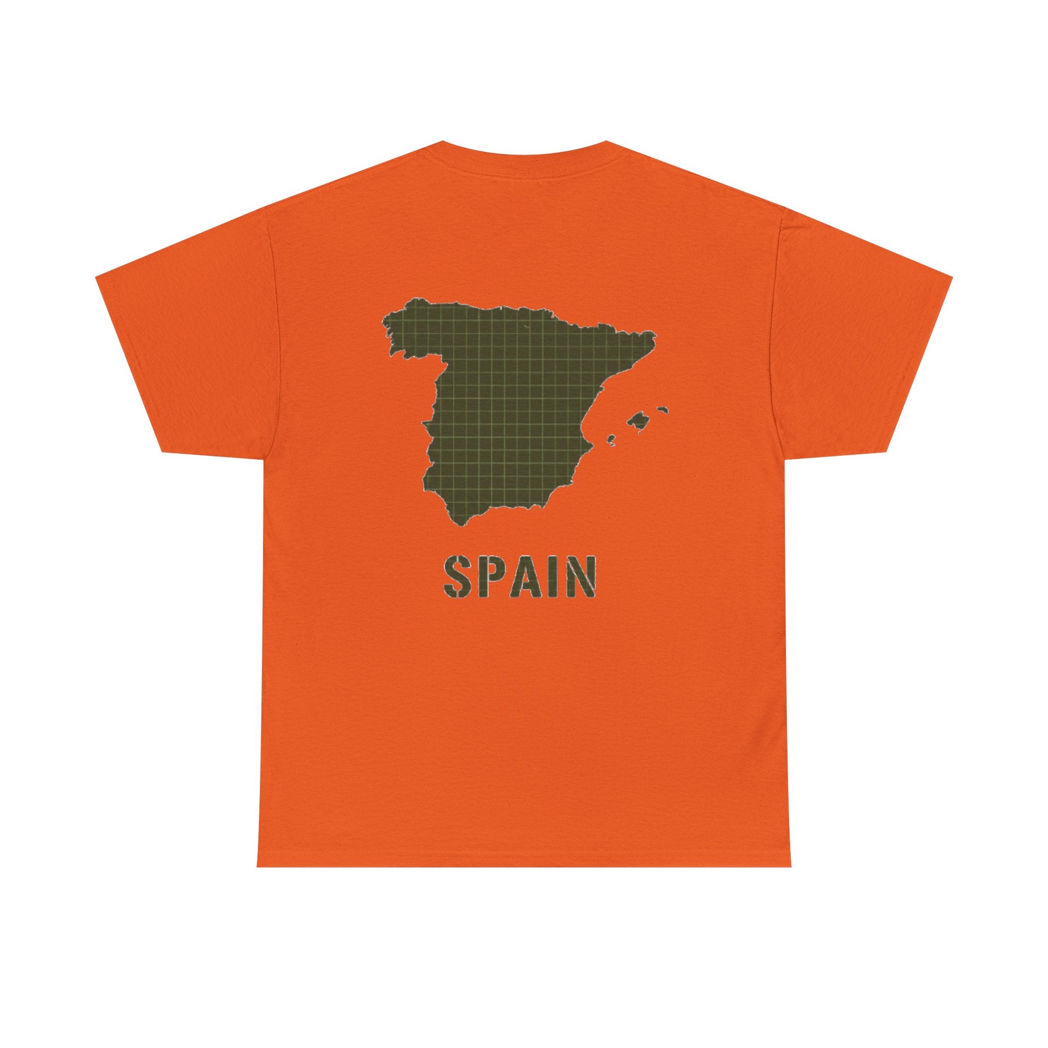 Gallus Spain Map T‑Shirt — Vintage Grid Spain Map Tee