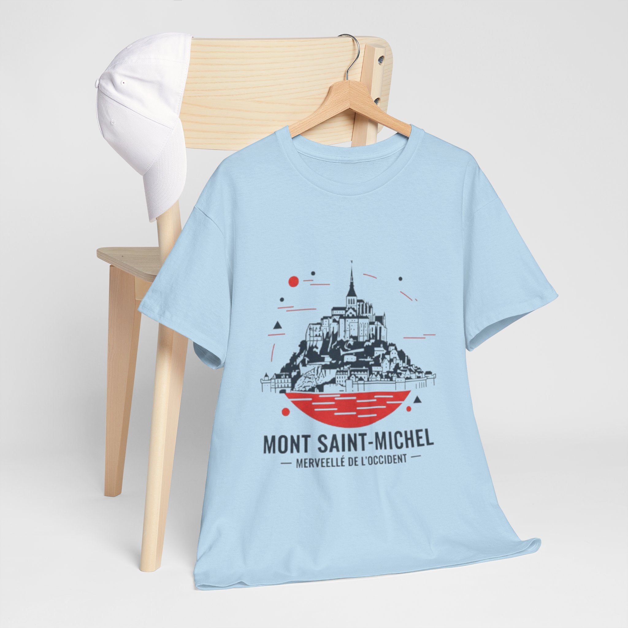 Mont Saint-Michel Illustration T-Shirt — French Landmark Travel Tee