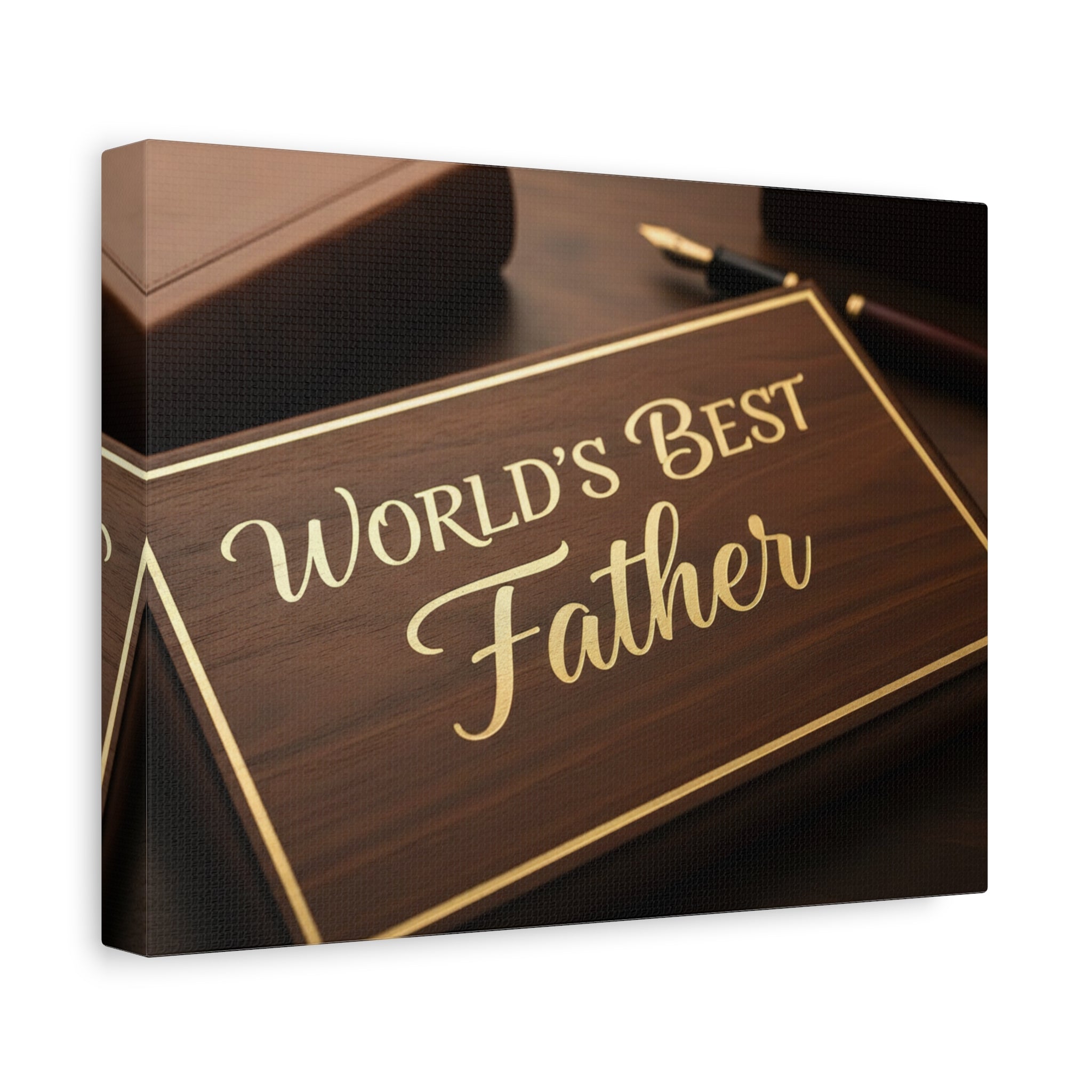 World's Best Father Matte Canvas Wall Art