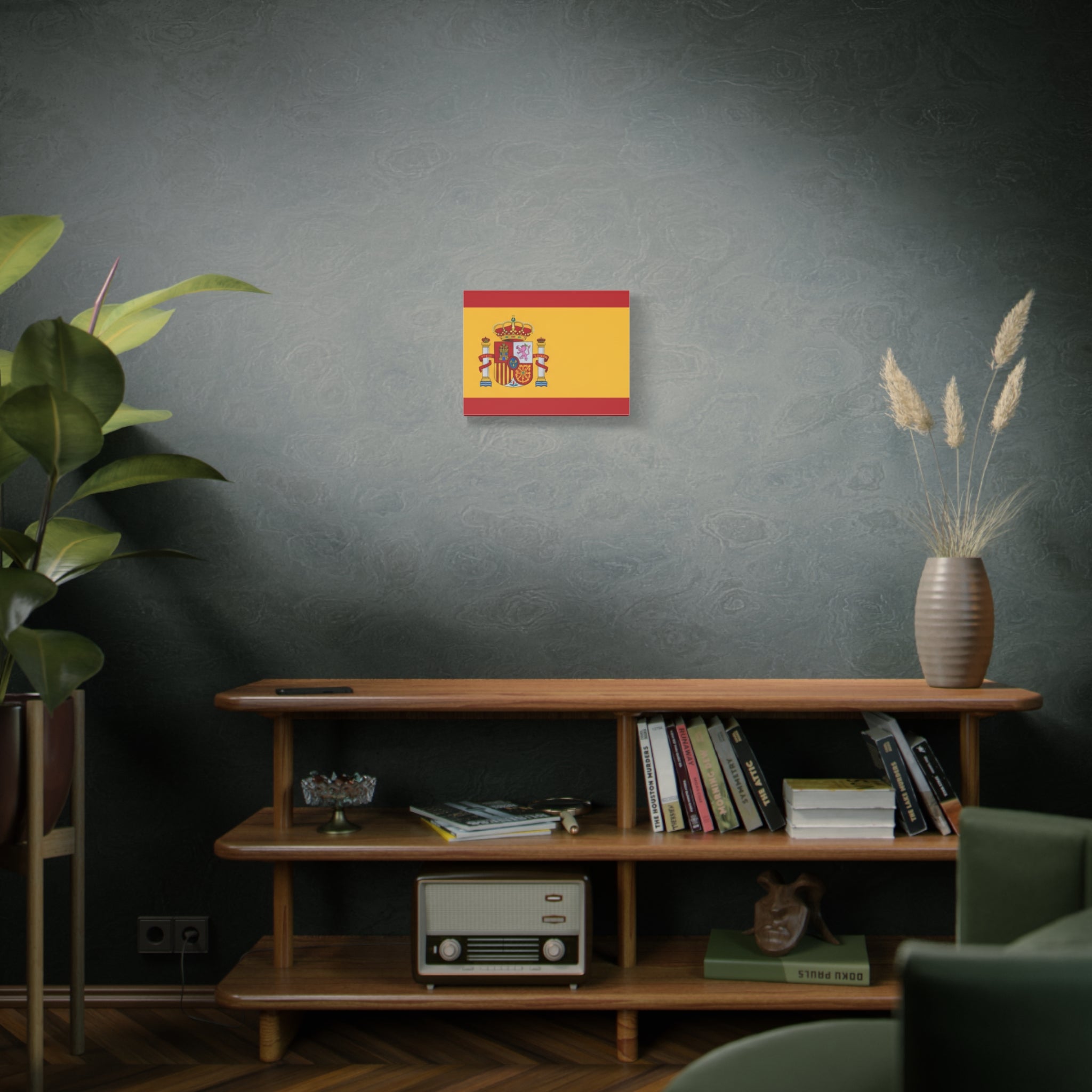 Spanish Flag Matte Canvas Print — Stretched Wall Art (1.25")