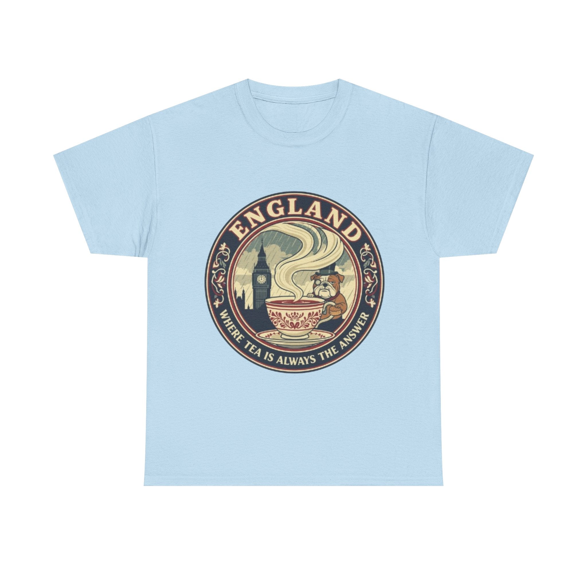 England Tea Vintage Graphic Tee — "Where Tea Is Always The Answer"