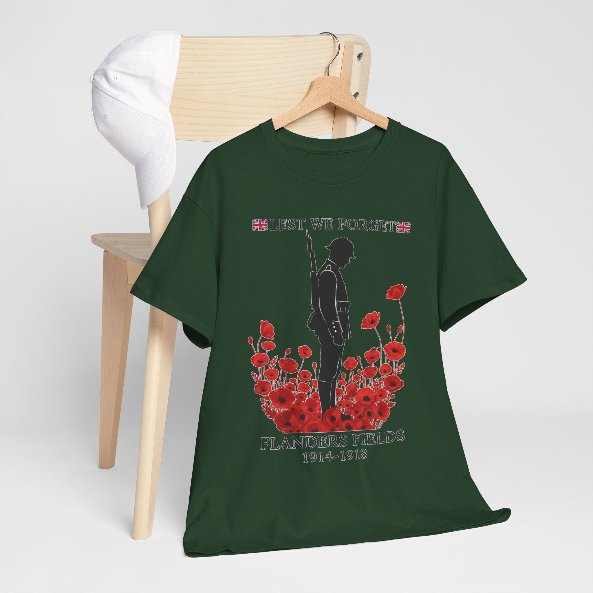 Flanders 1914–1918 T-Shirt — Great War Heritage Graphic