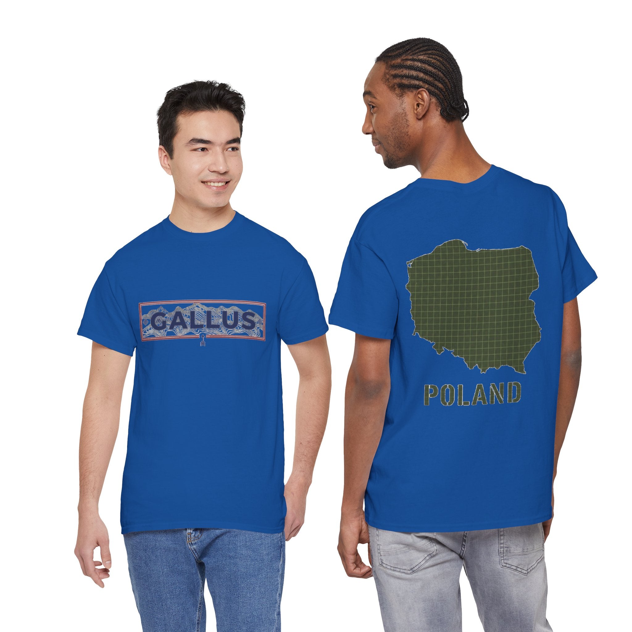 Poland Map T-Shirt — Gallus Logo Military-Style Polish Pride Tee