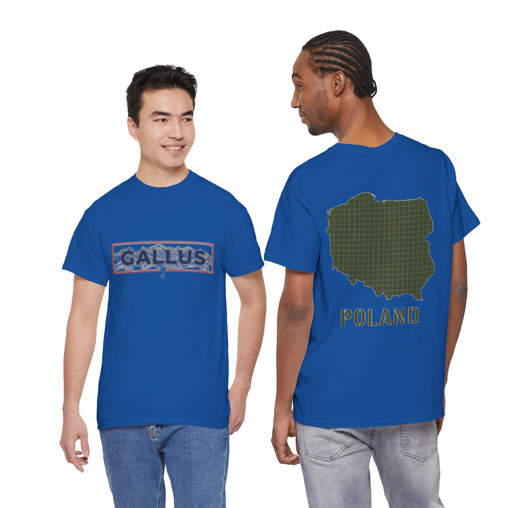 Poland Map T-Shirt — Gallus Logo Military-Style Polish Pride Tee