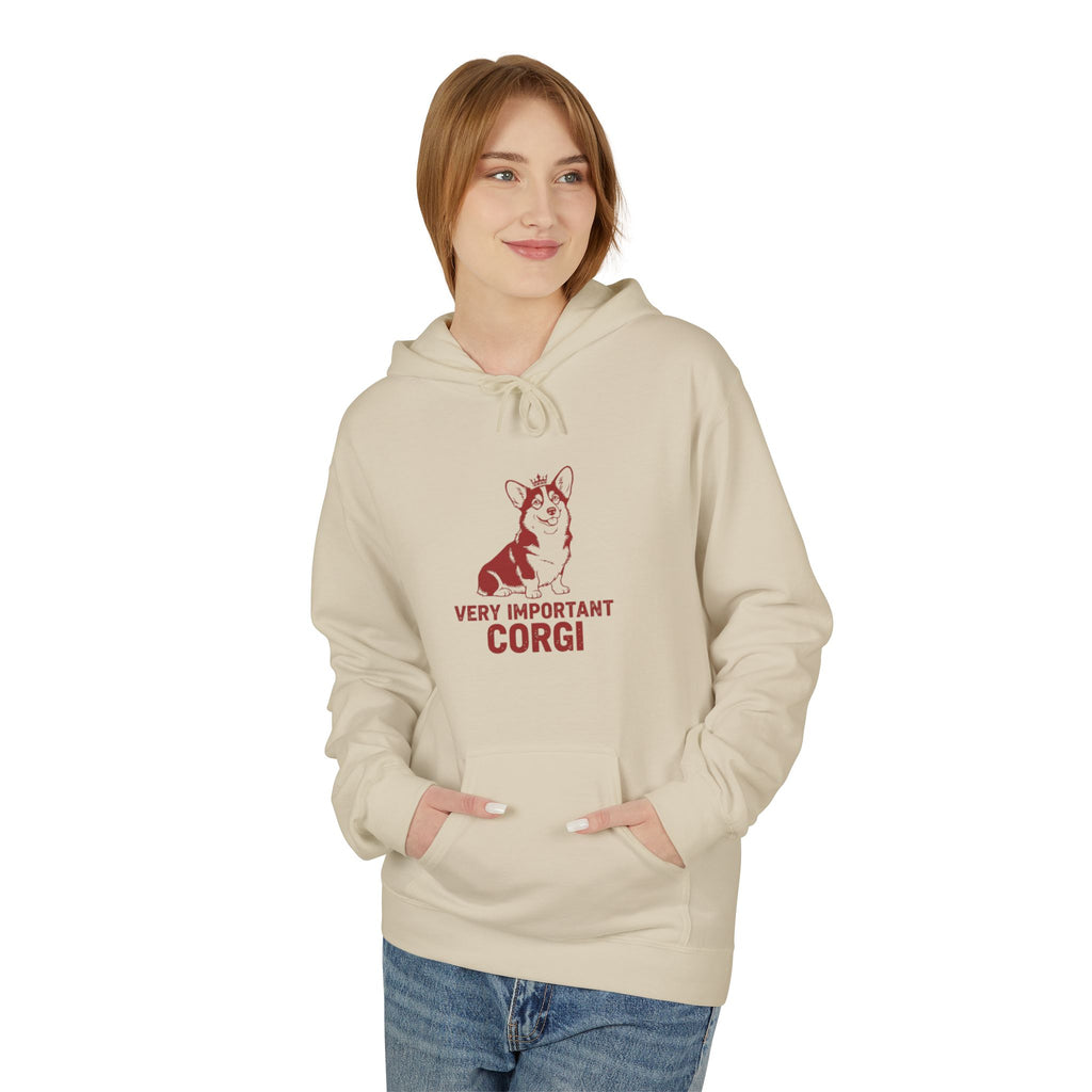 Very Important Corgi Hoodie — Cute Corgi Dog Pullover for Pet Lovers