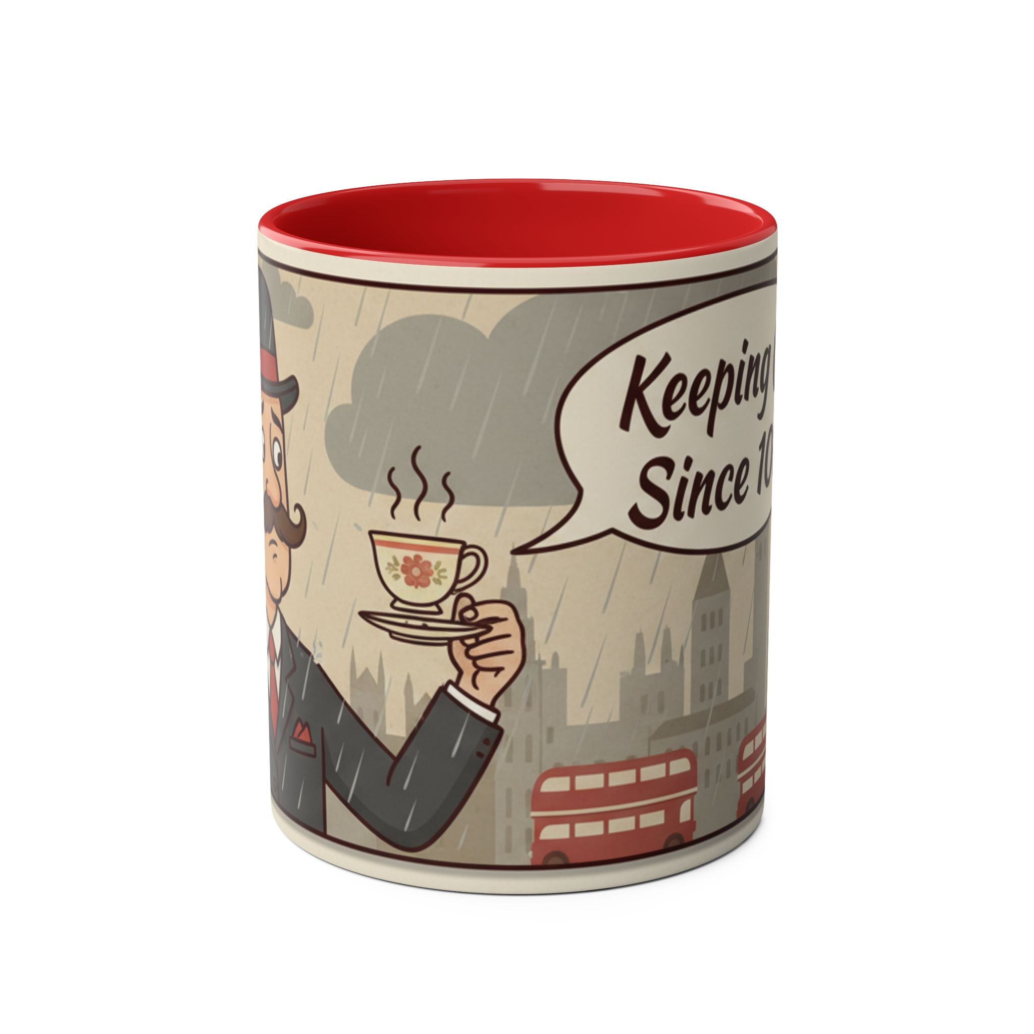 Two-Tone Coffee Mugs, 11oz