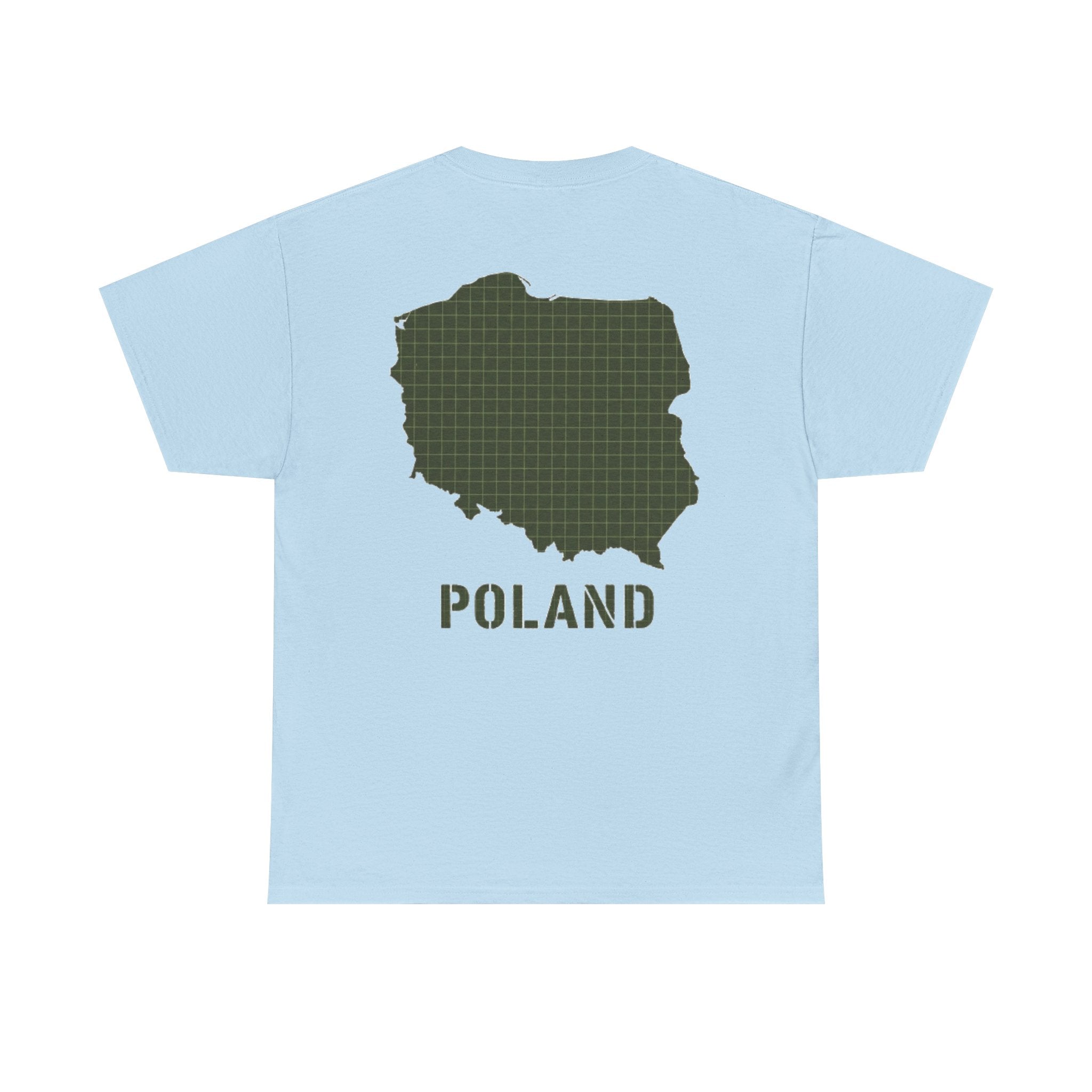 Poland Map Tee — Military Grid Map Graphic T-Shirt