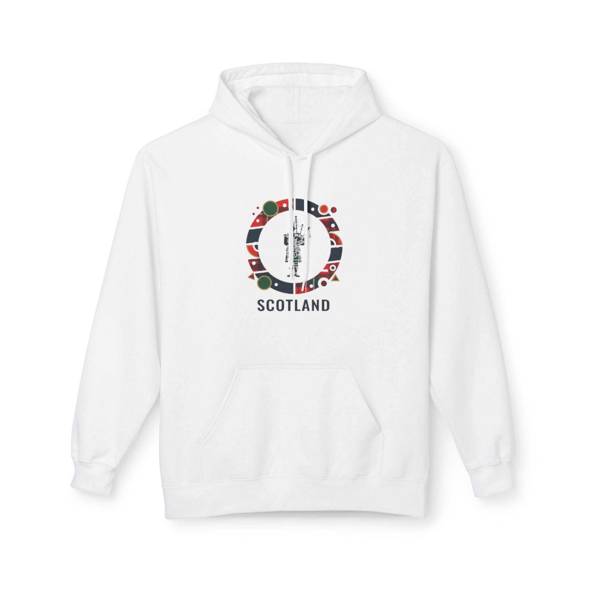 Scotland Crest Graphic Hoodie — Scottish Flag & Thistle Travel Souvenir