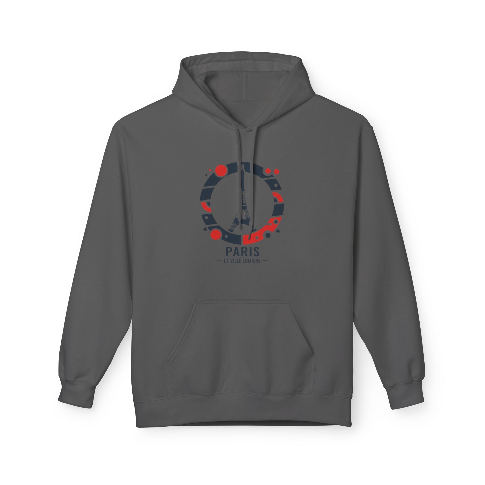 Paris Eiffel Circle Hoodie — La Ville Lumière Travel Sweatshirt