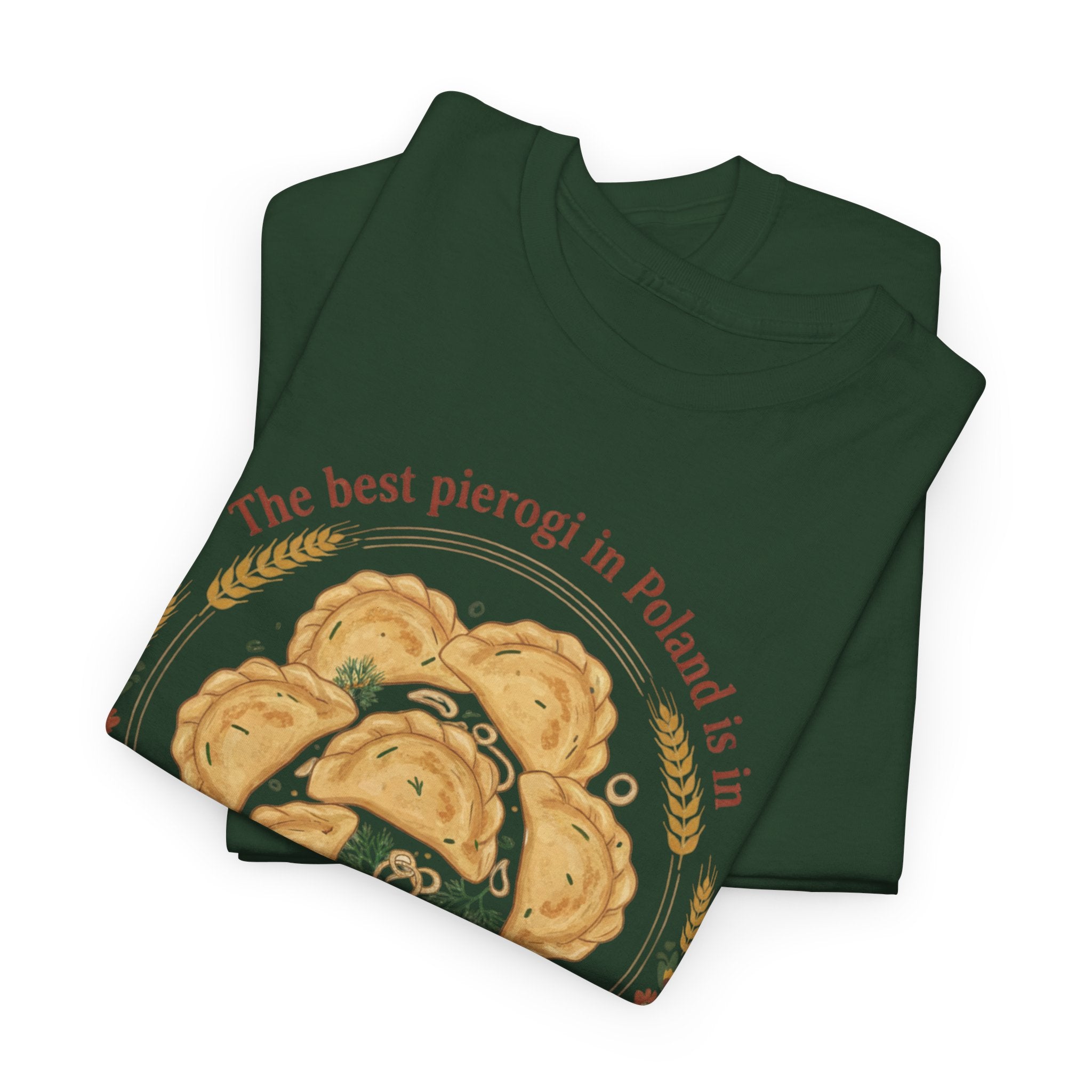 Kraków Pierogi Graphic Tee — "The best pierogi in Poland is in KRAKÓW" T-Shirt