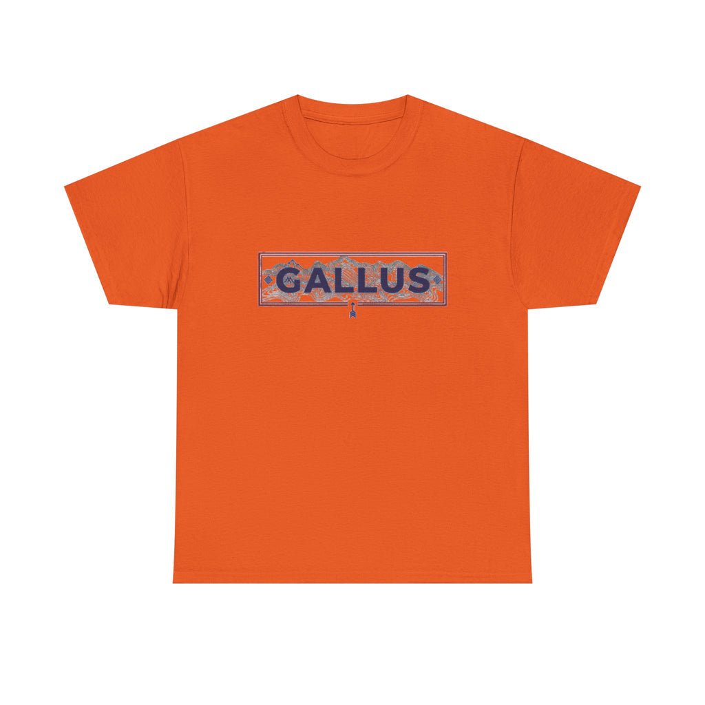 T-Shirt — Gallus Logo Front & “One Foot In Front Of The Other” Motivational Back