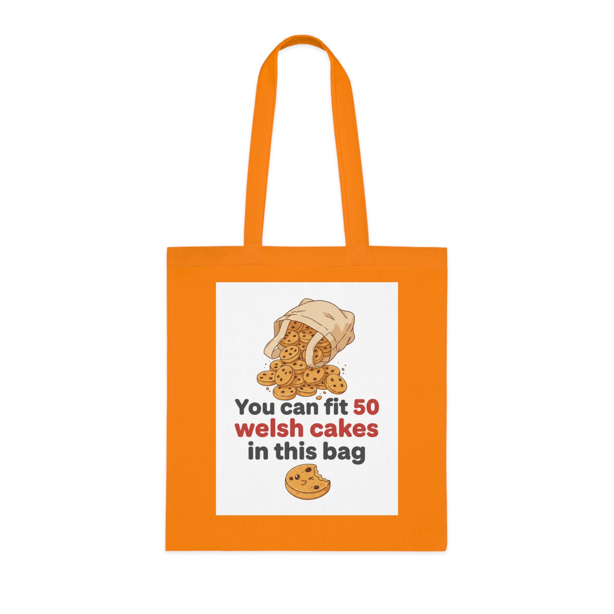 Welsh Cakes Tote Bag – "You Can Fit 50 Welsh Cakes in This Bag" Cotton Grocery Tote