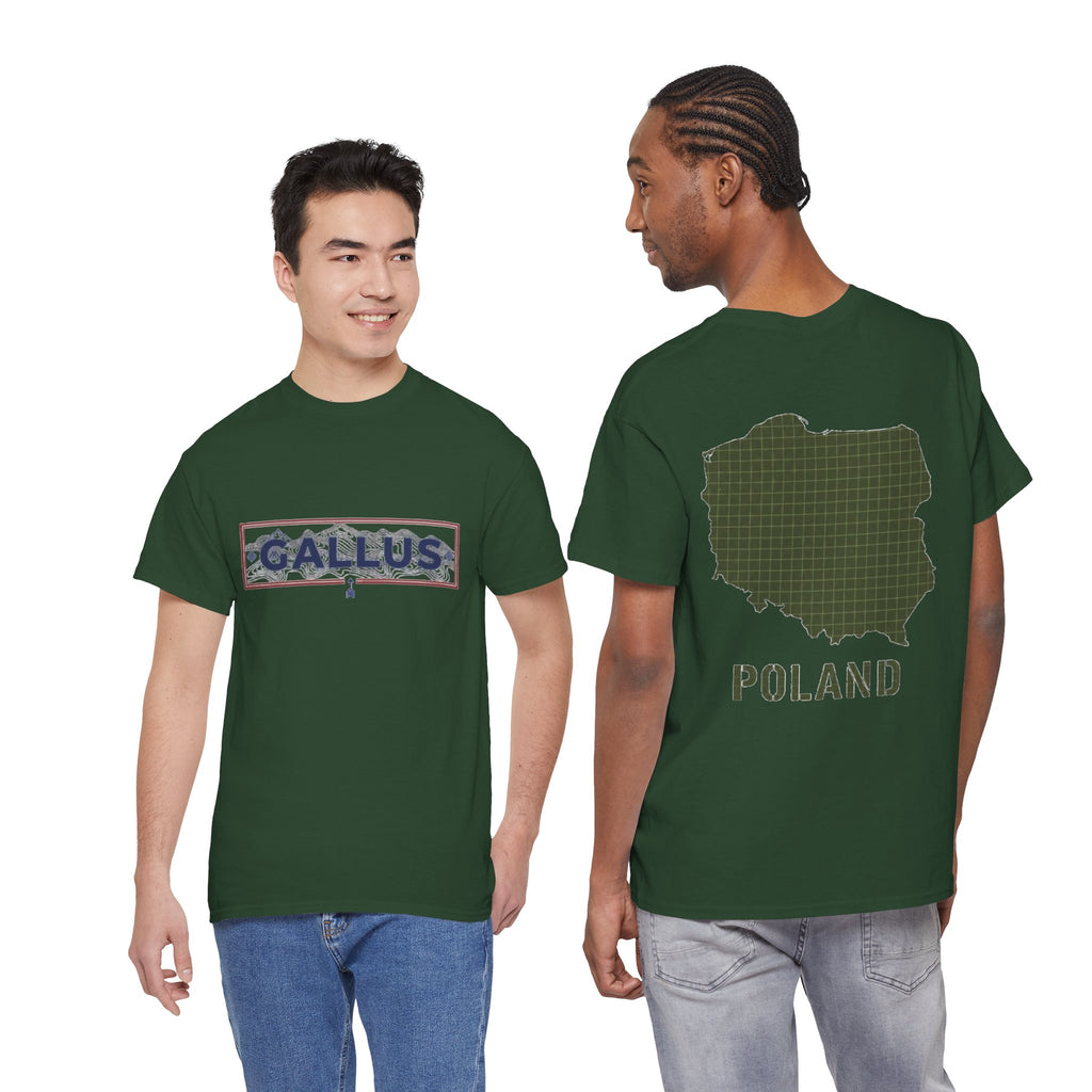 Poland Map T-Shirt — Gallus Logo Military-Style Polish Pride Tee