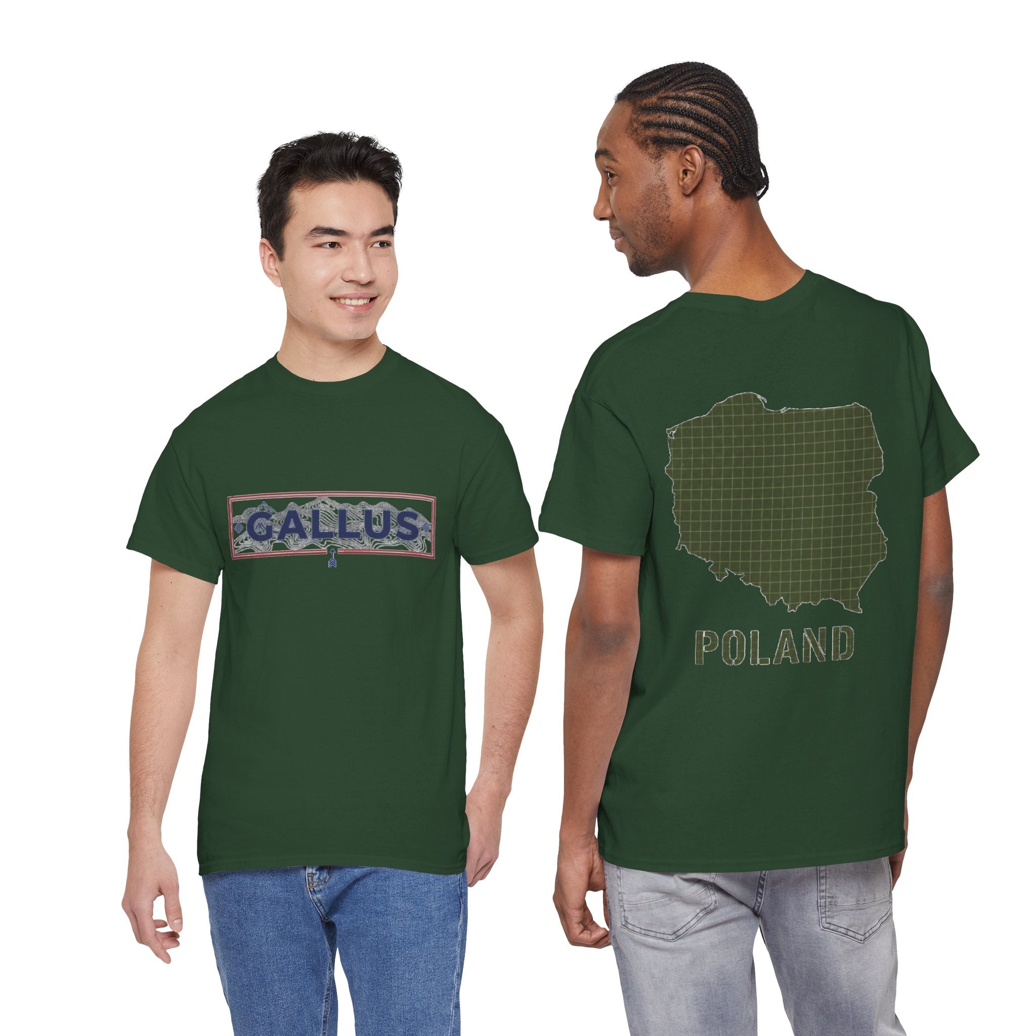 Poland Map T-Shirt — Gallus Logo Military-Style Polish Pride Tee