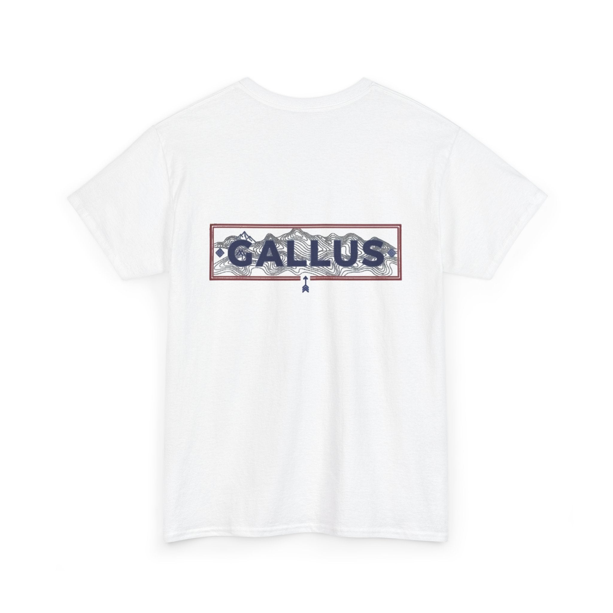 Gallus Logo T-Shirt — Minimal Retro Chest & Back Graphic Tee