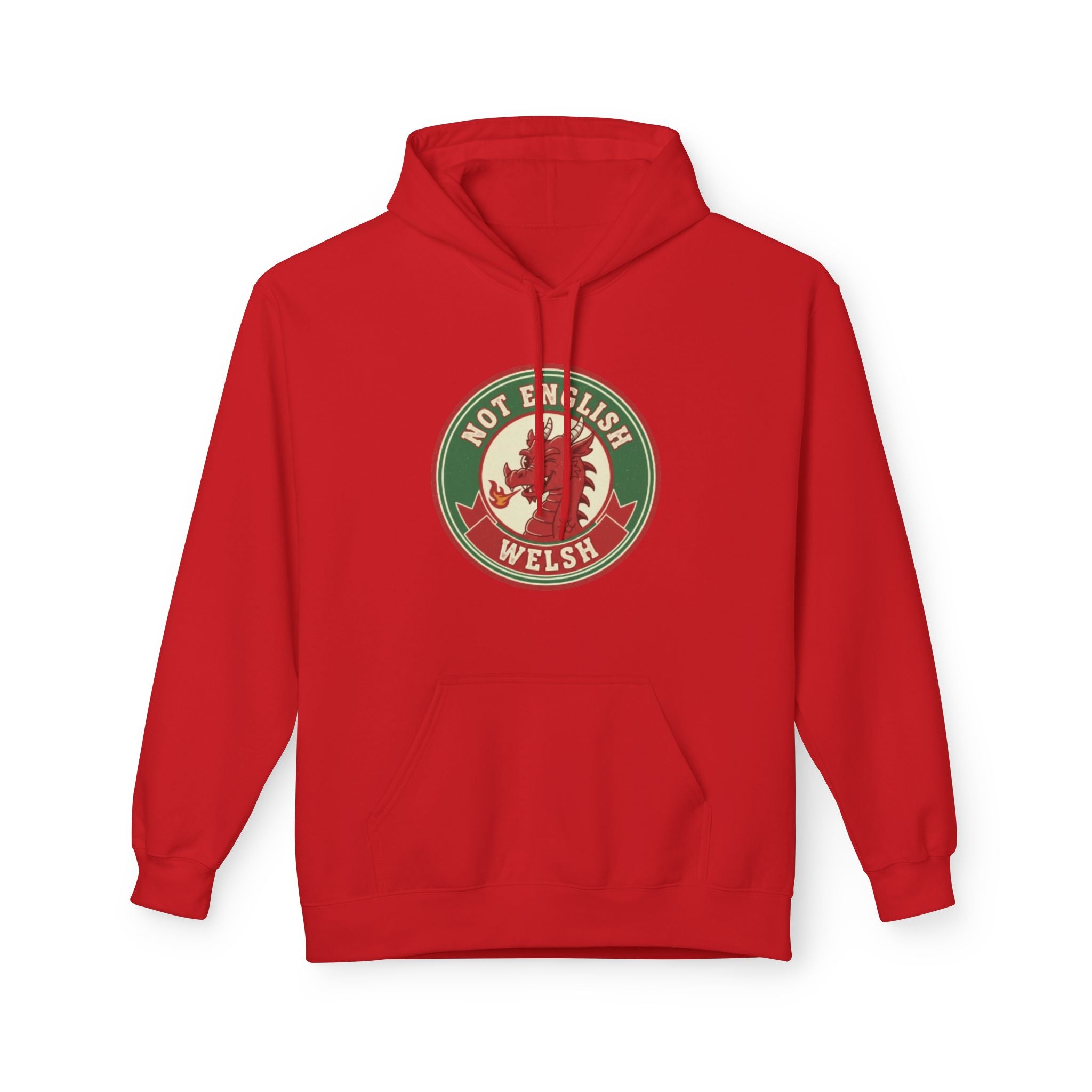 Not English — Welsh Lion Hoodie