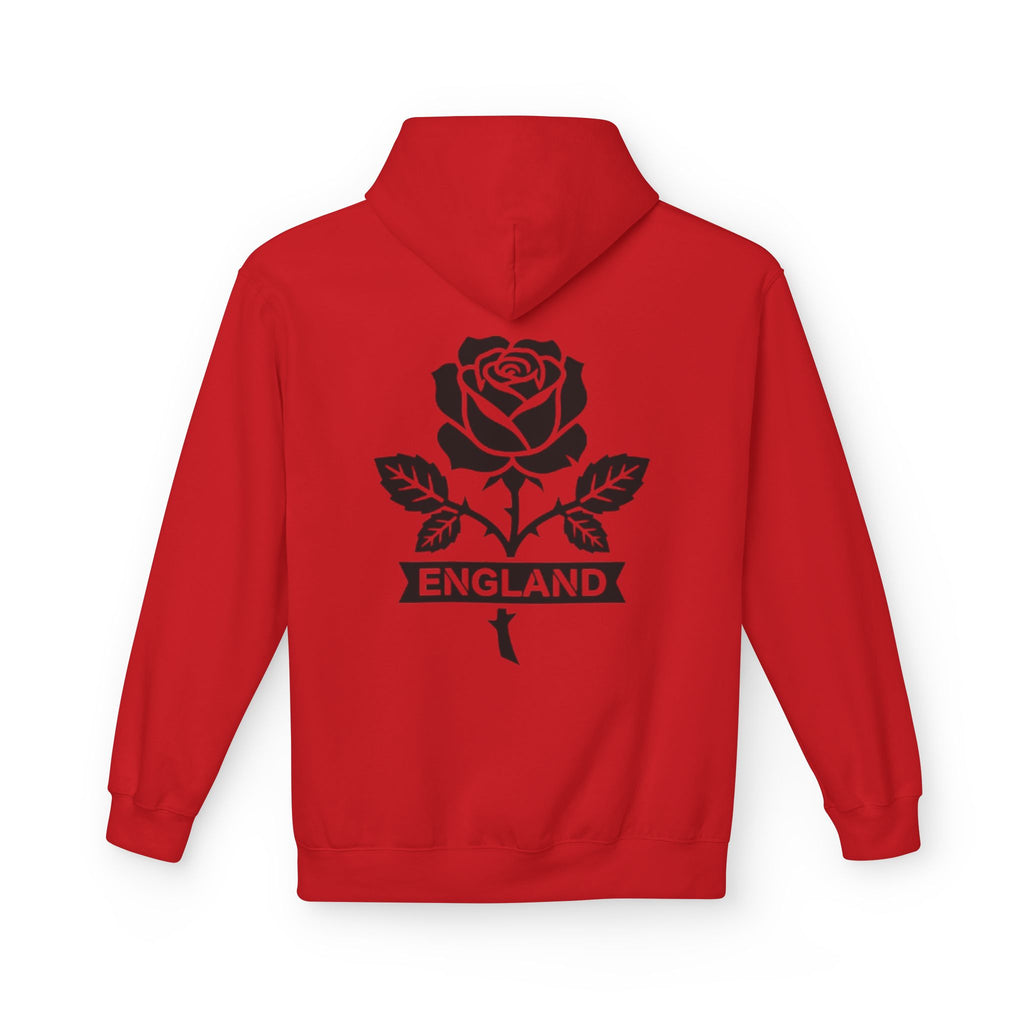 England Rose Hoodie – Vintage Floral Emblem Pullover