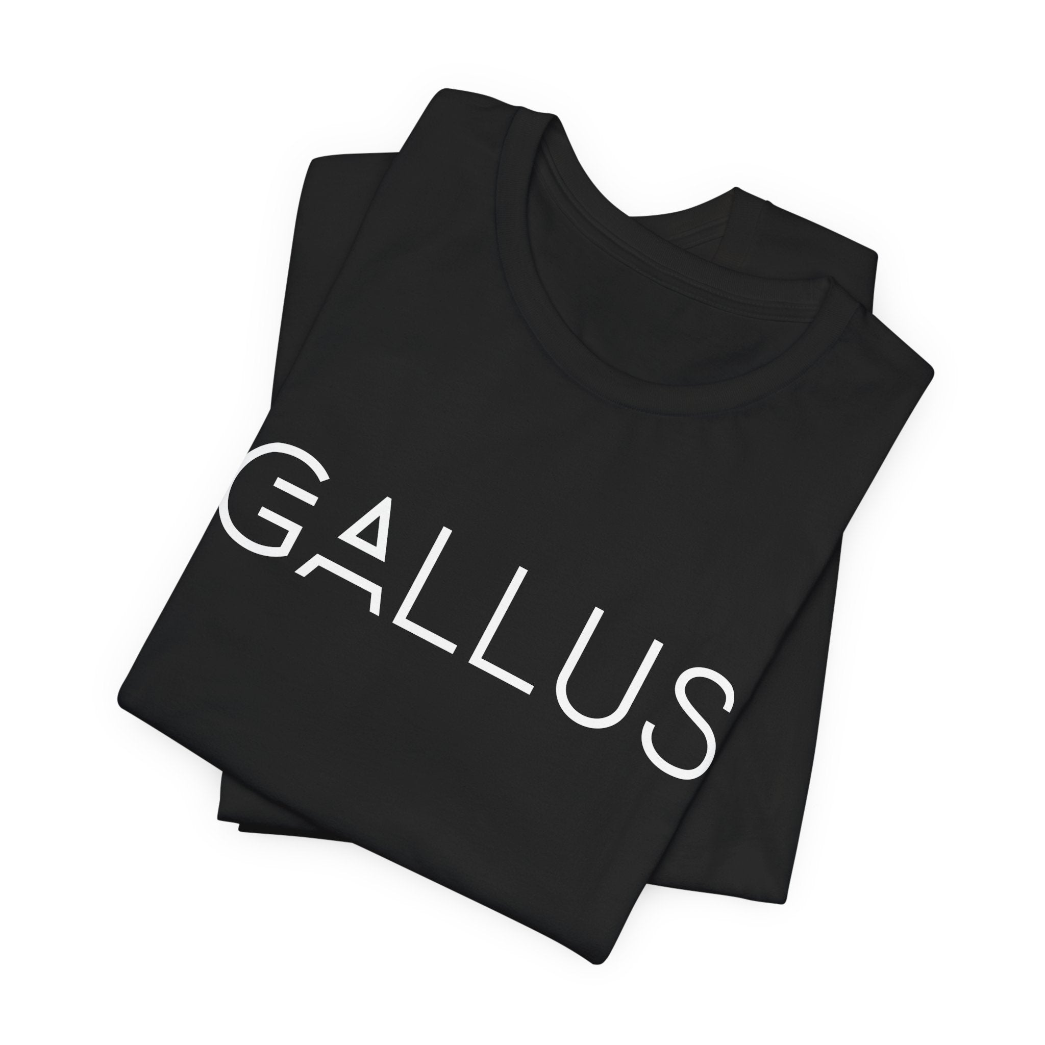 Gallus Logo Tee — Minimalist Black Graphic T-Shirt