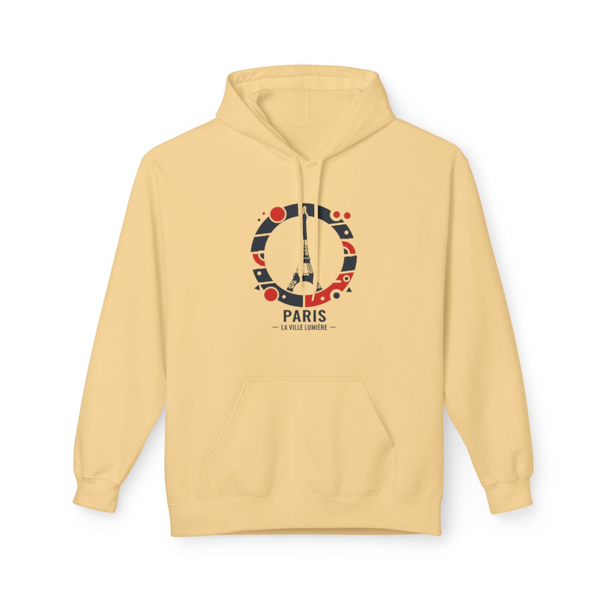 Paris Eiffel Circle Hoodie — La Ville Lumière Travel Sweatshirt