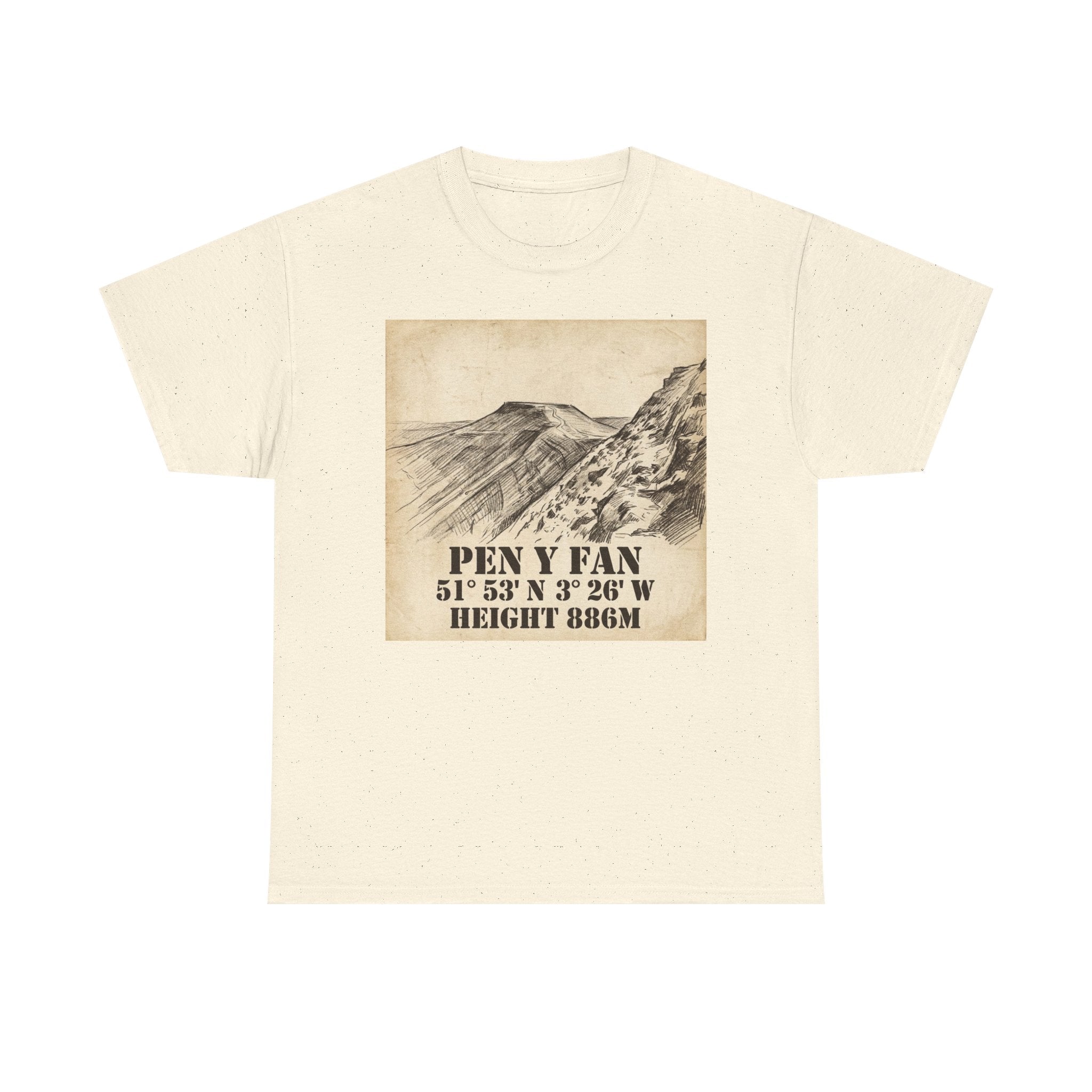 Pen y Fan T-Shirt - Brecon Beacons Vintage Coordinates & Elevation
