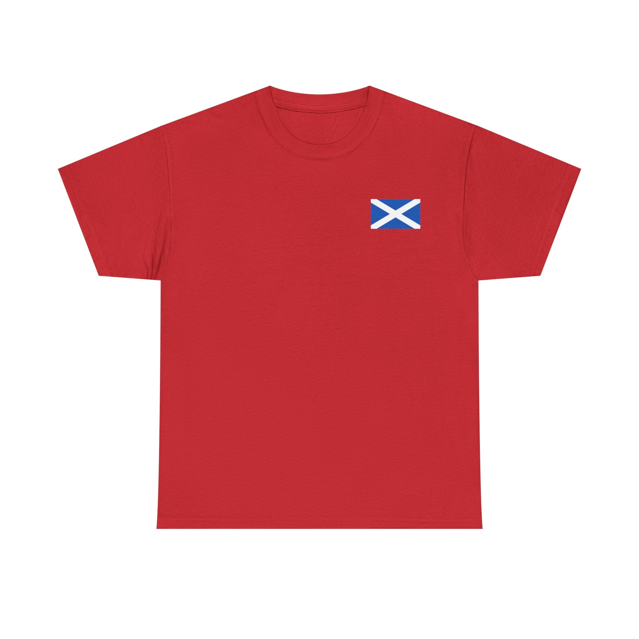 Scottish and Proud T-Shirt — Stag Crest with Saltire Flag