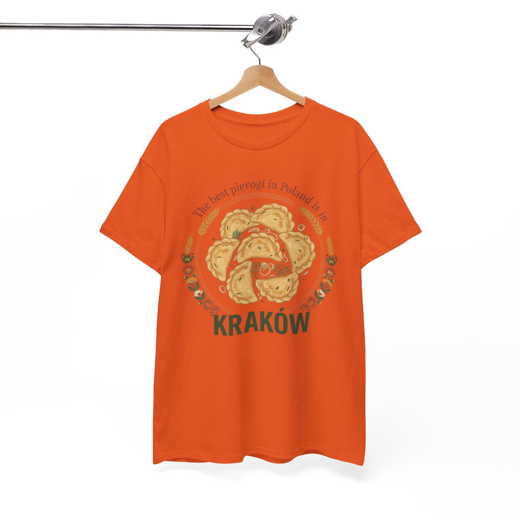 Kraków Pierogi Graphic Tee — "The best pierogi in Poland is in KRAKÓW" T-Shirt