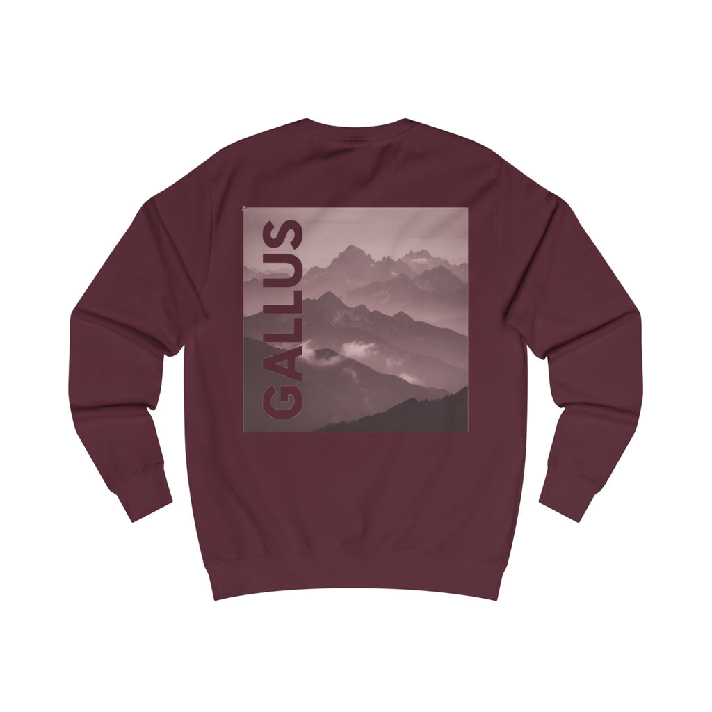 Gallus Mountain Graphic Sweatshirt — Vintage Mist Mountains Crewneck