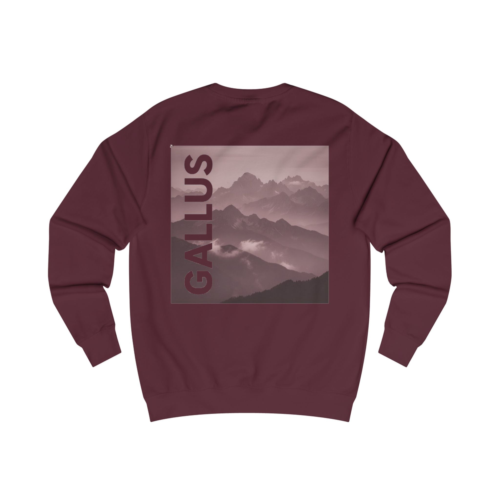 Gallus Mountain Graphic Sweatshirt — Vintage Mist Mountains Crewneck