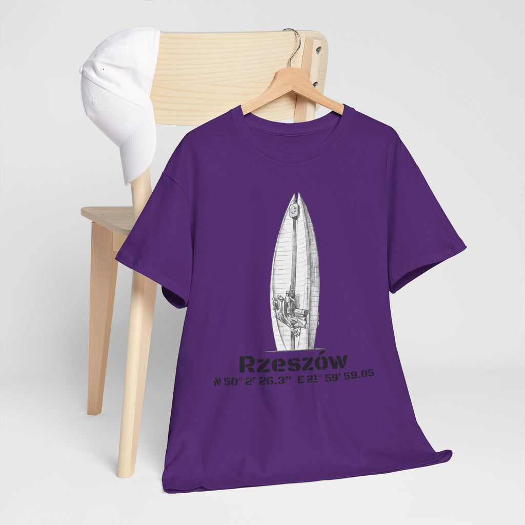 Rzeszów Coordinates T‑Shirt — City Landmark  Sketch Tee