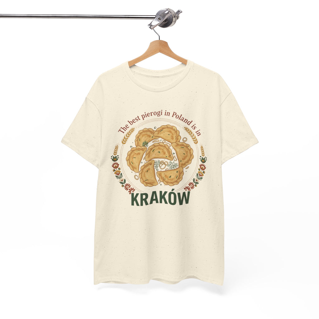 Kraków Pierogi Graphic Tee — "The best pierogi in Poland is in KRAKÓW" T-Shirt