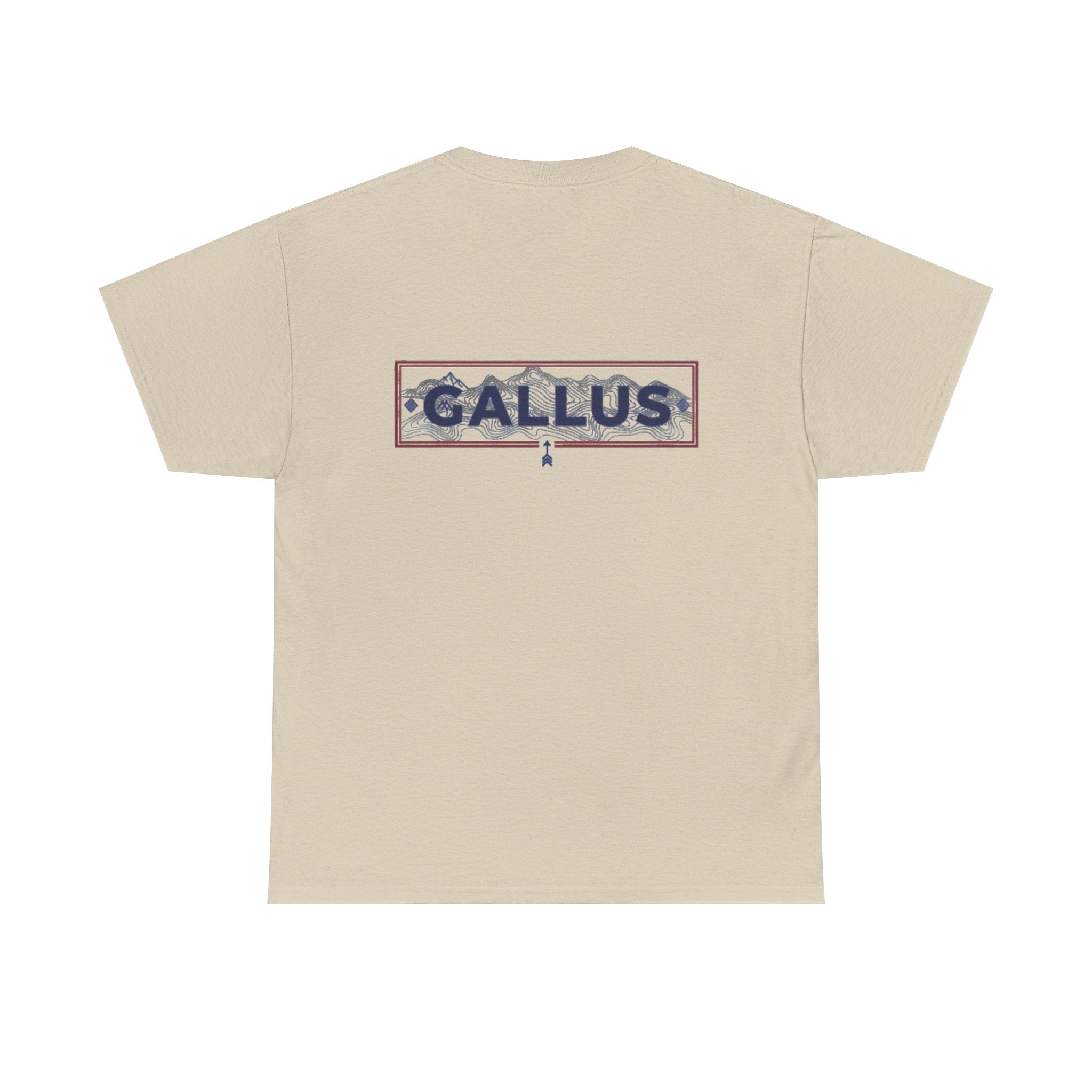 Gallus Logo T-Shirt — Minimal Retro Chest & Back Graphic Tee