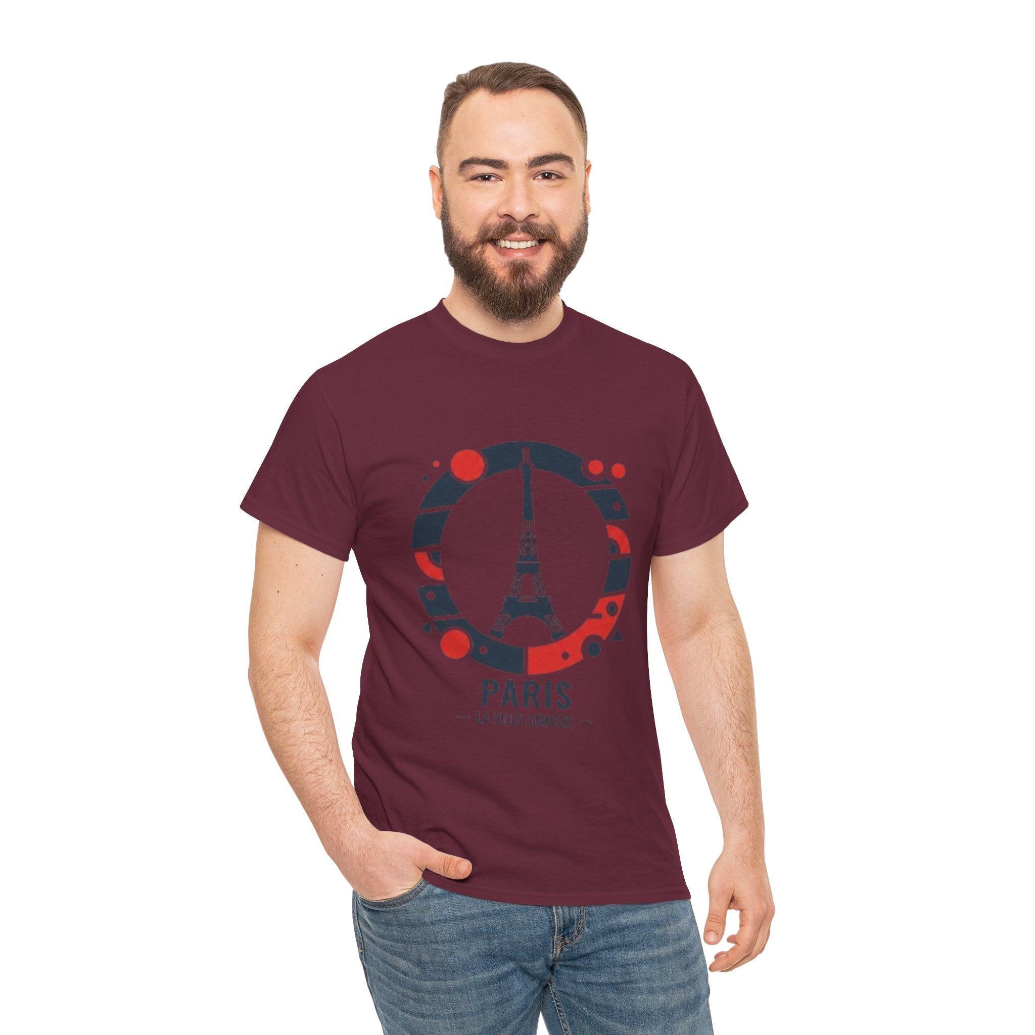 Paris Eiffel Tower Graphic Tee — 'Paris La Ville Lumière' Travel T‑Shirt