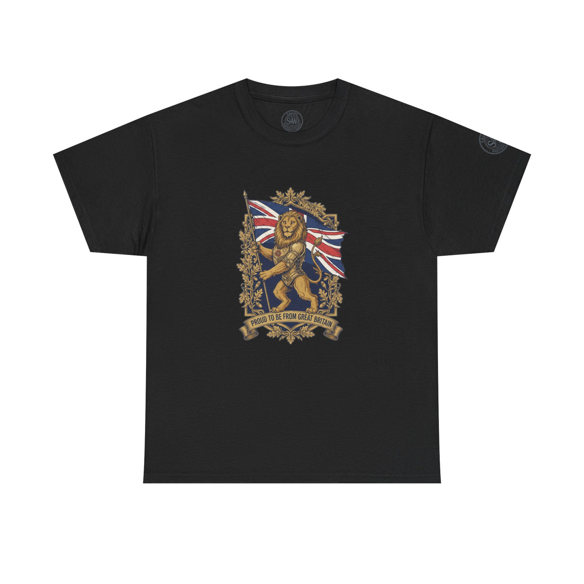 British Lion T-Shirt — Union Jack Heraldic Crest Tee — product image 2