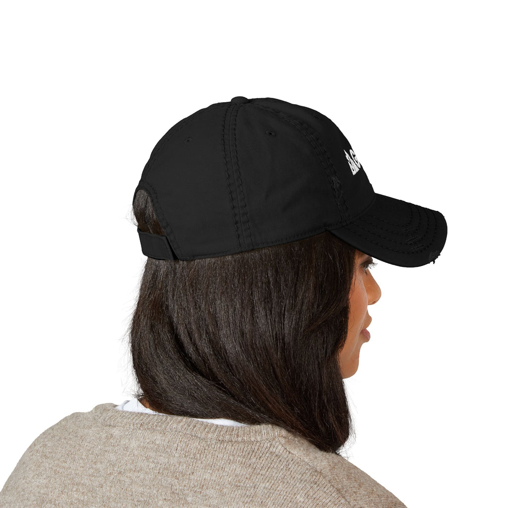 Distressed Embroidered Dad Hat - 'GALLUS' Vintage Cotton Cap