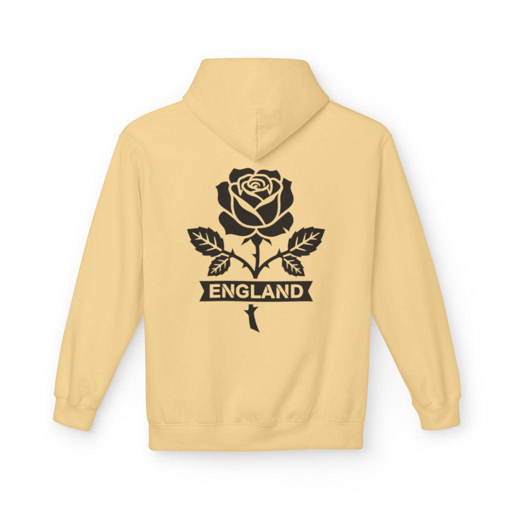 England Rose Hoodie – Vintage Floral Emblem Pullover