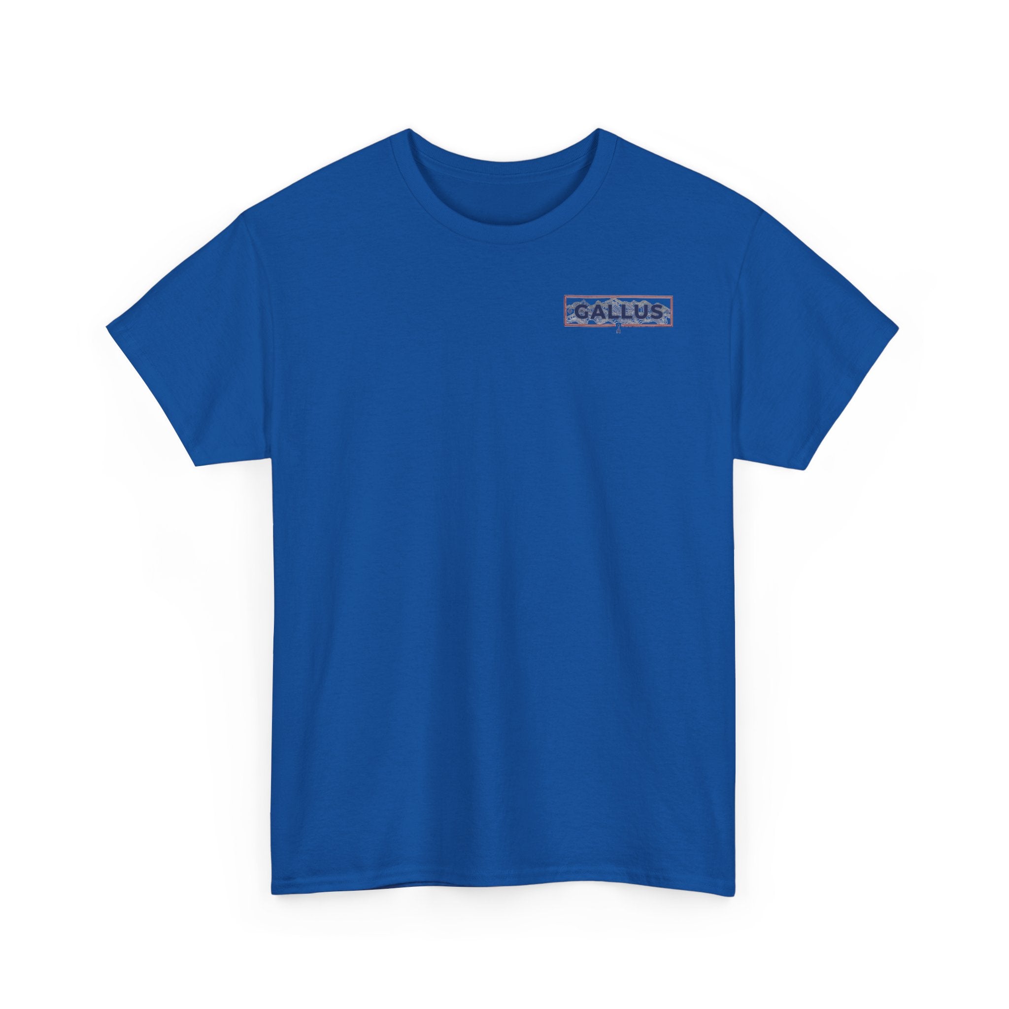 Gallus Logo T-Shirt — Minimal Retro Chest & Back Graphic Tee
