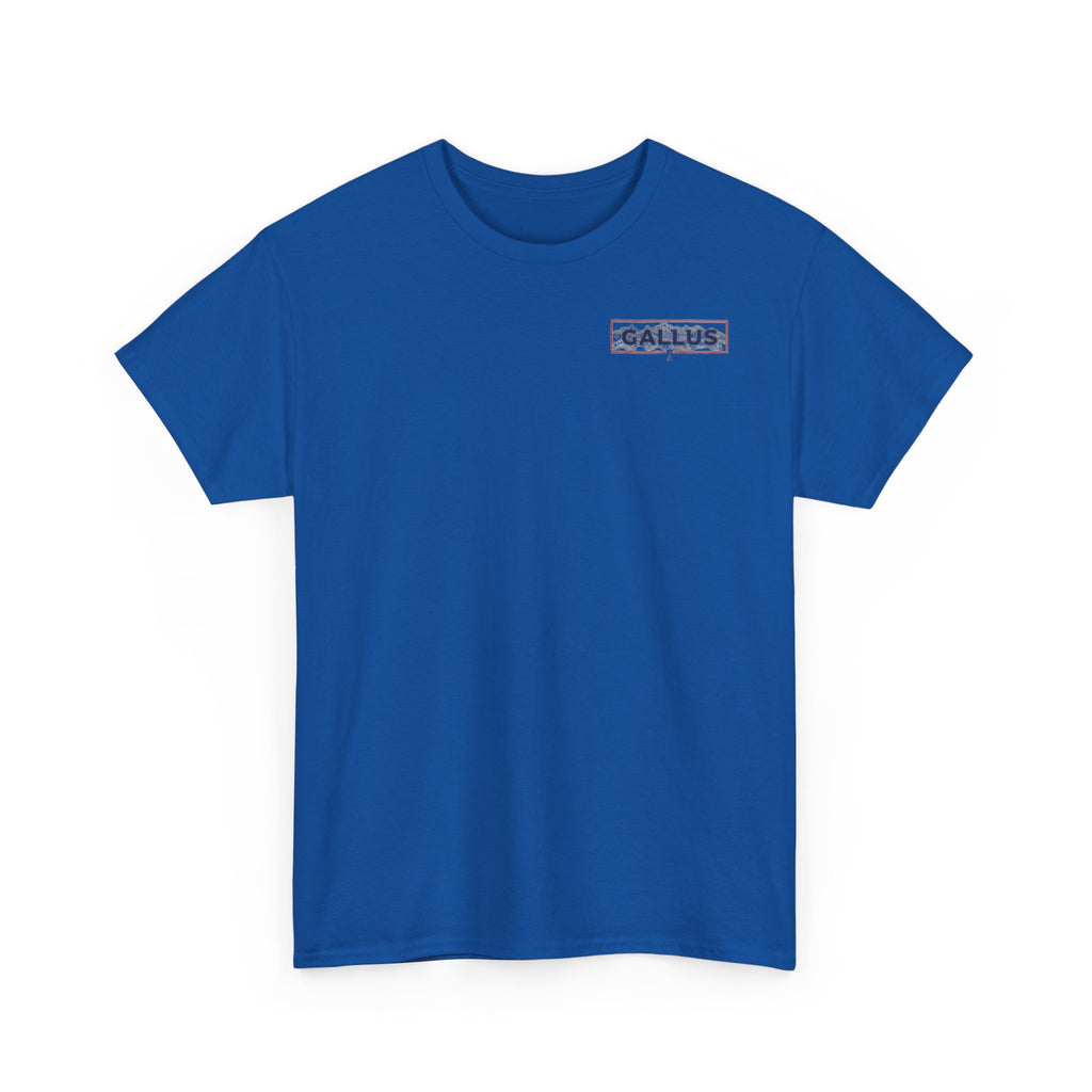 Gallus Logo T-Shirt — Minimal Retro Chest & Back Graphic Tee