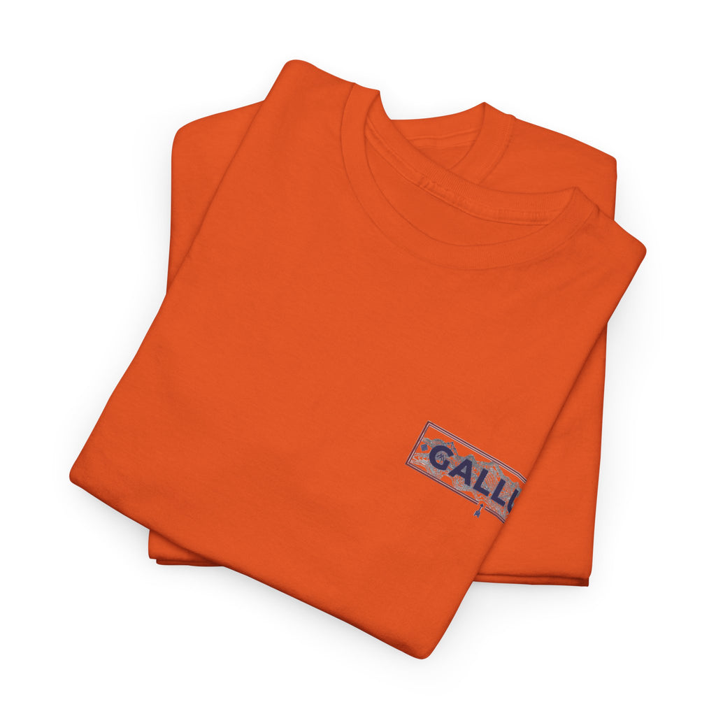 Gallus Logo Tee — Minimal Chest Patch White T-Shirt