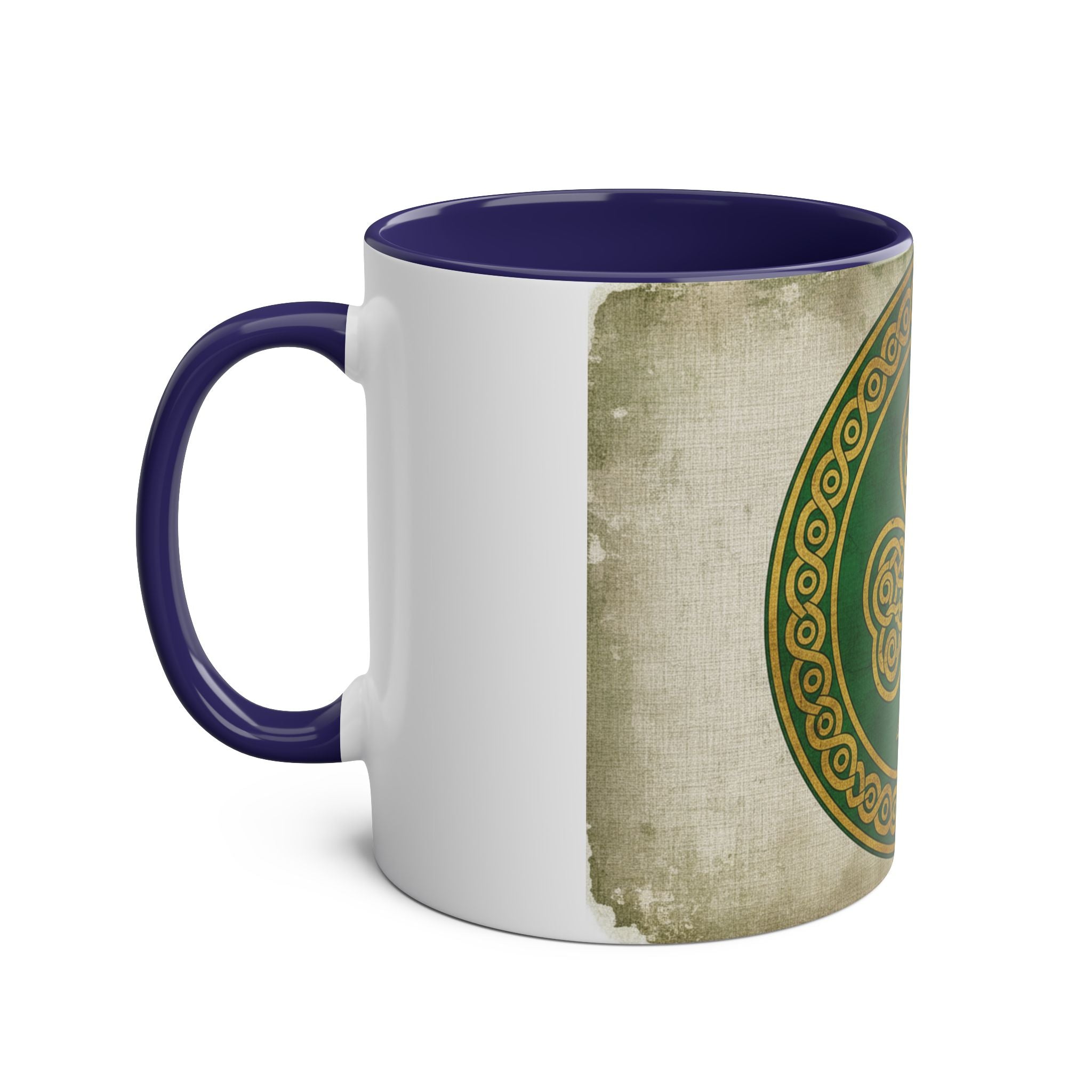 Celtic Shamrock Coffee Mug – Two-Tone 11oz St. Patrick’s Day Mug