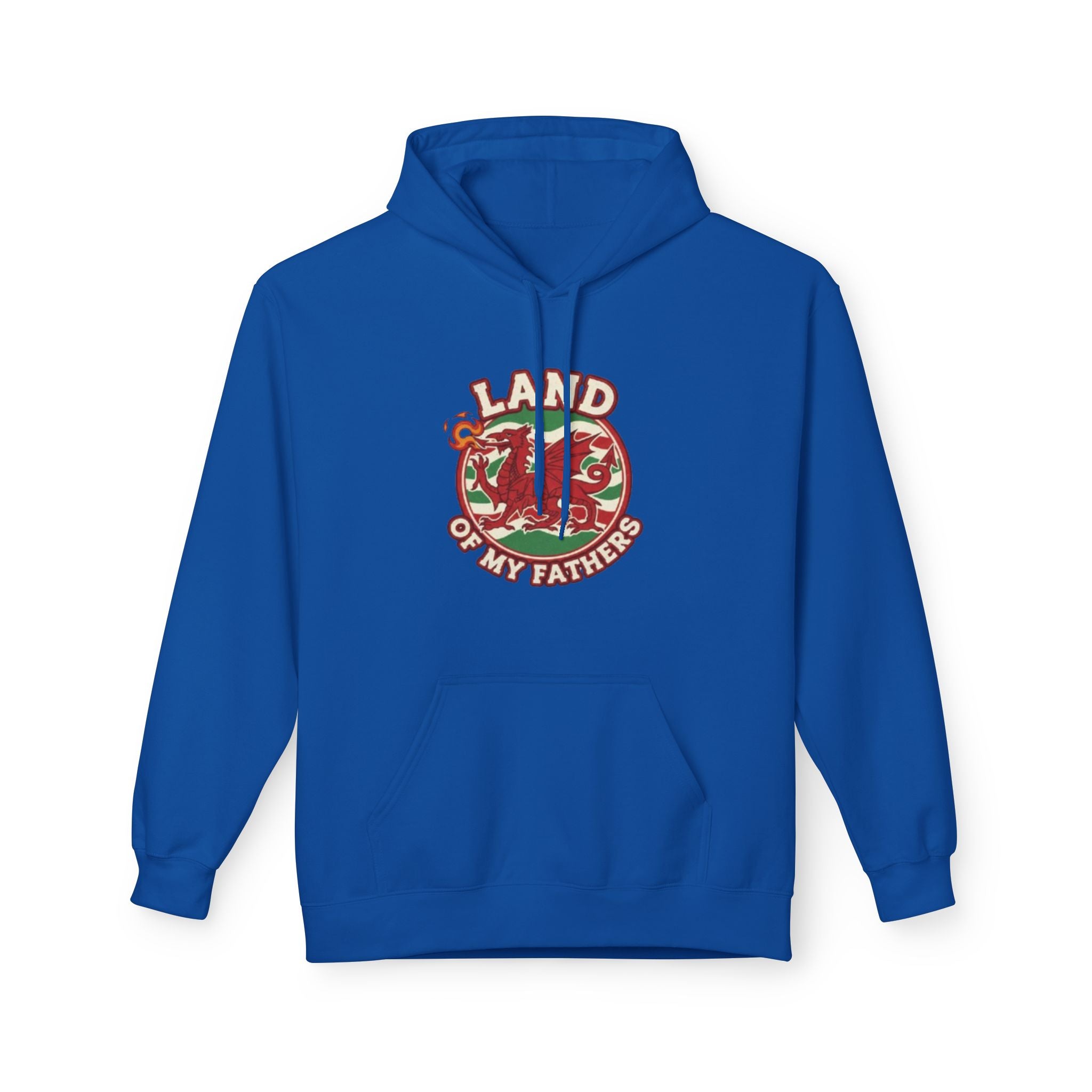 Hoodie — "Land of My Fathers" Vintage Welsh Pride Graphic Hoodie