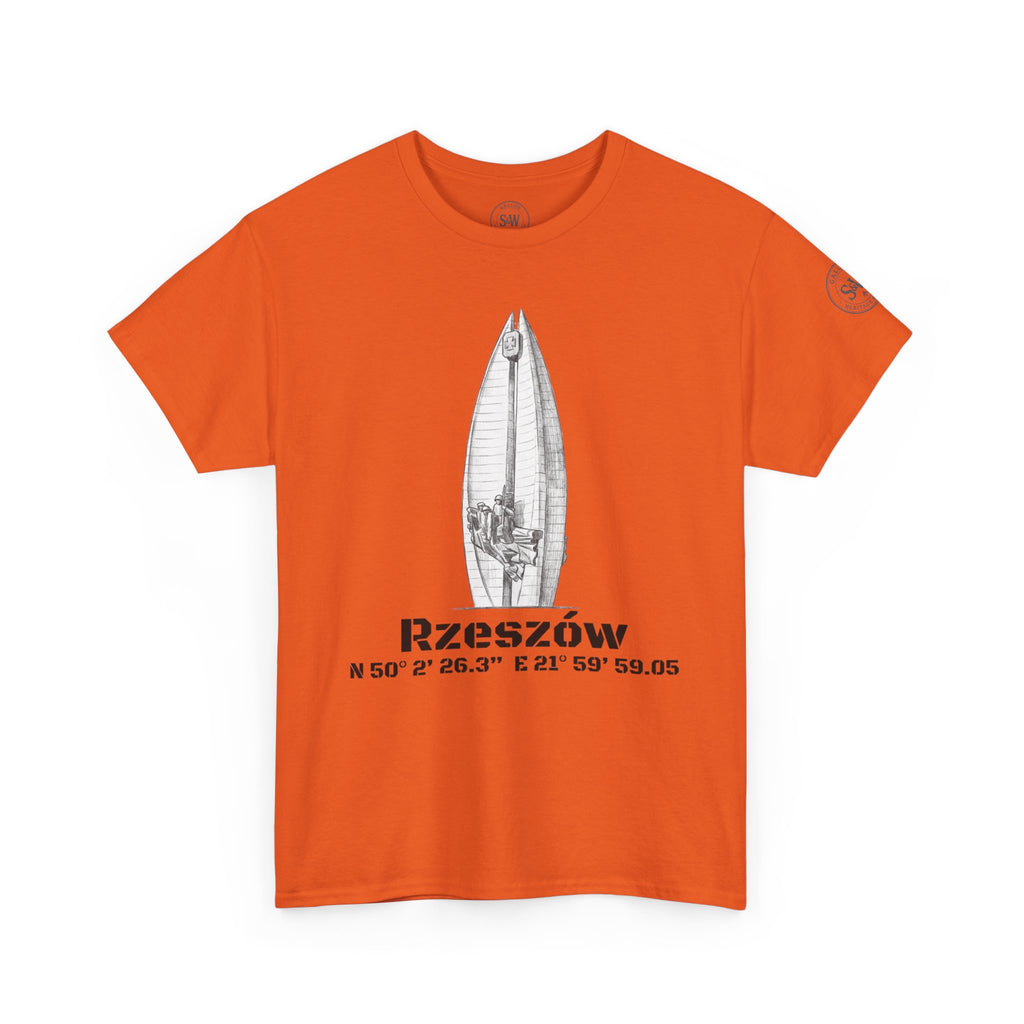 Rzeszów Coordinates T‑Shirt — City Landmark  Sketch Tee