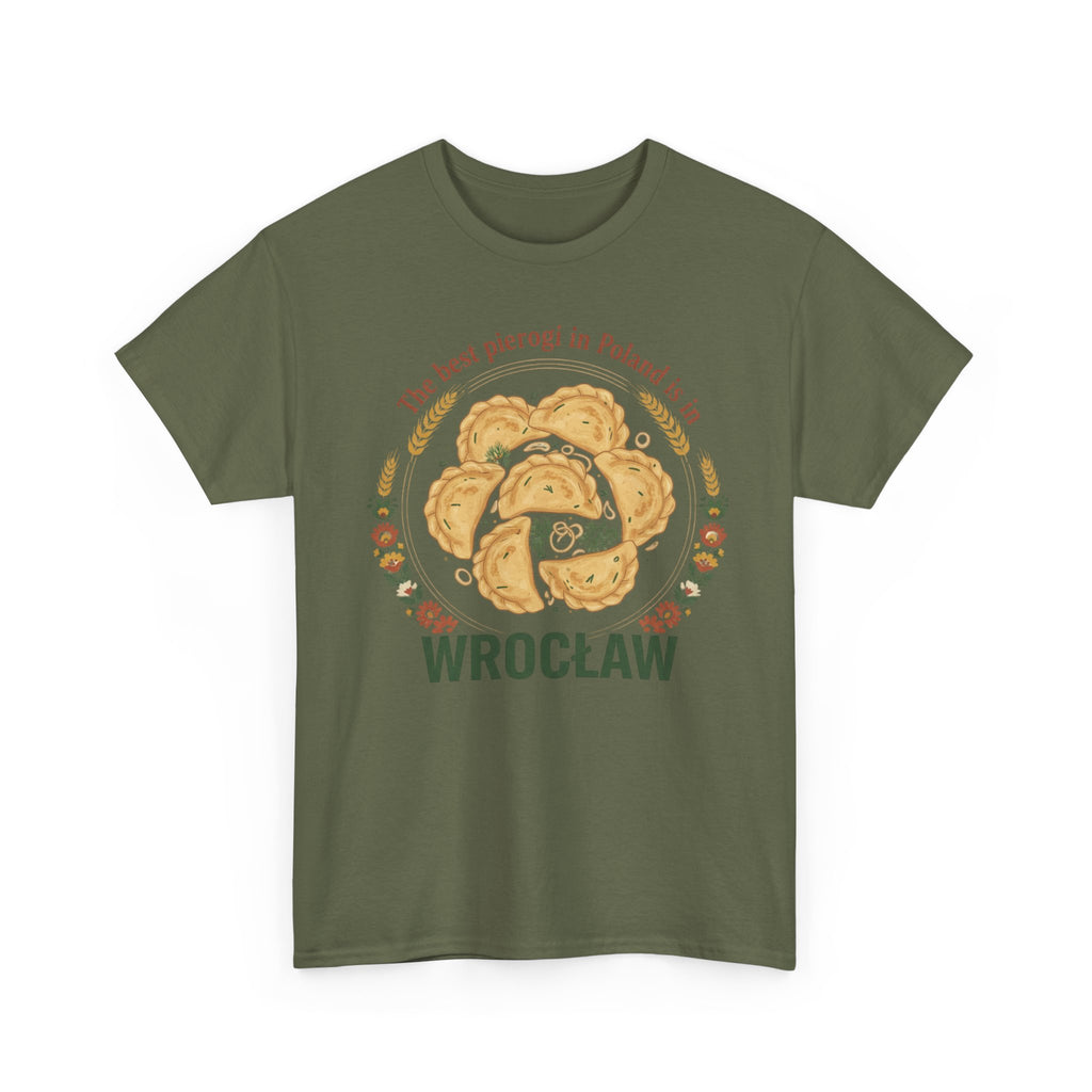 Wrocław Pierogi T-Shirt — "The best pierogi in Poland is in" Polish Food Tee