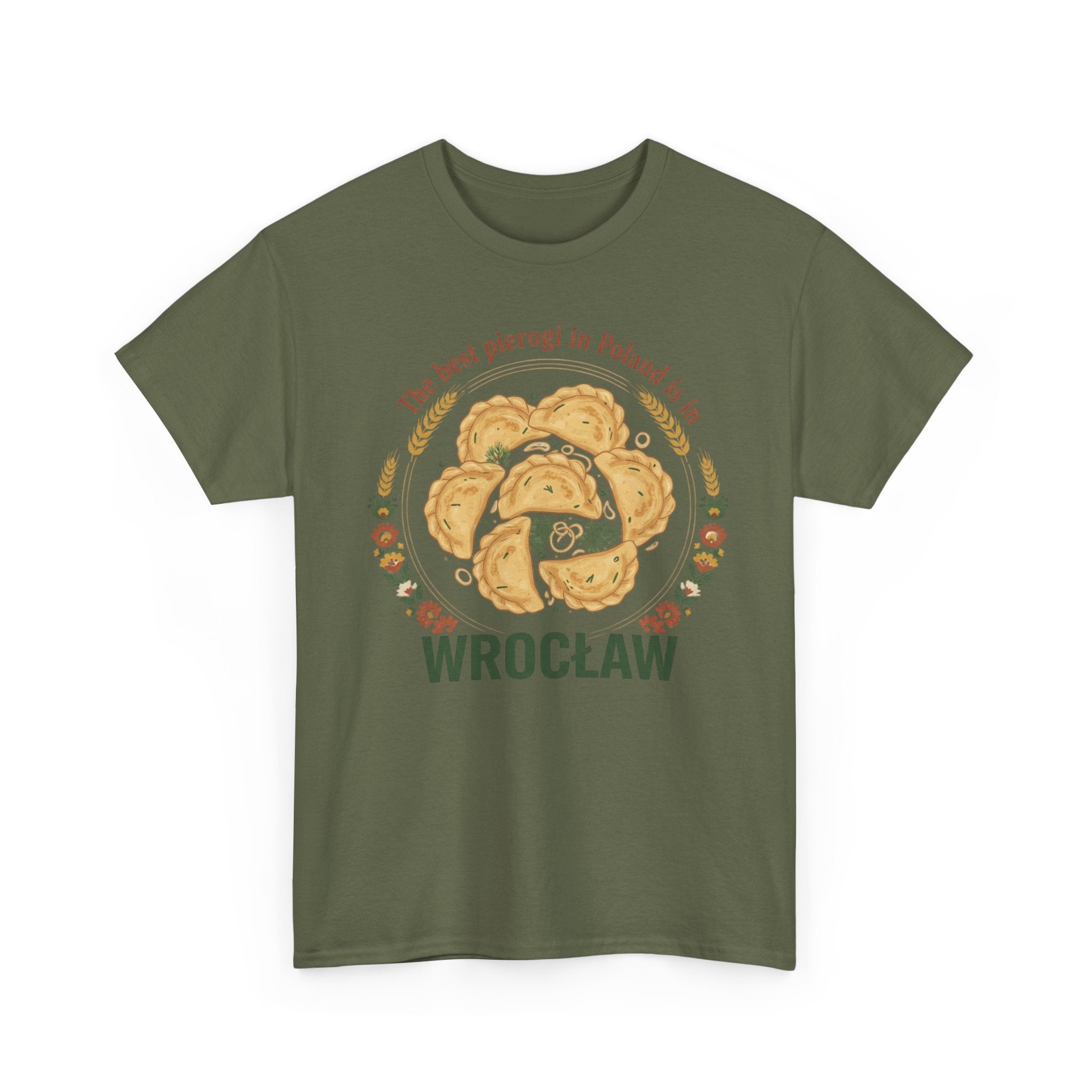Wrocław Pierogi T-Shirt — "The best pierogi in Poland is in" Polish Food Tee