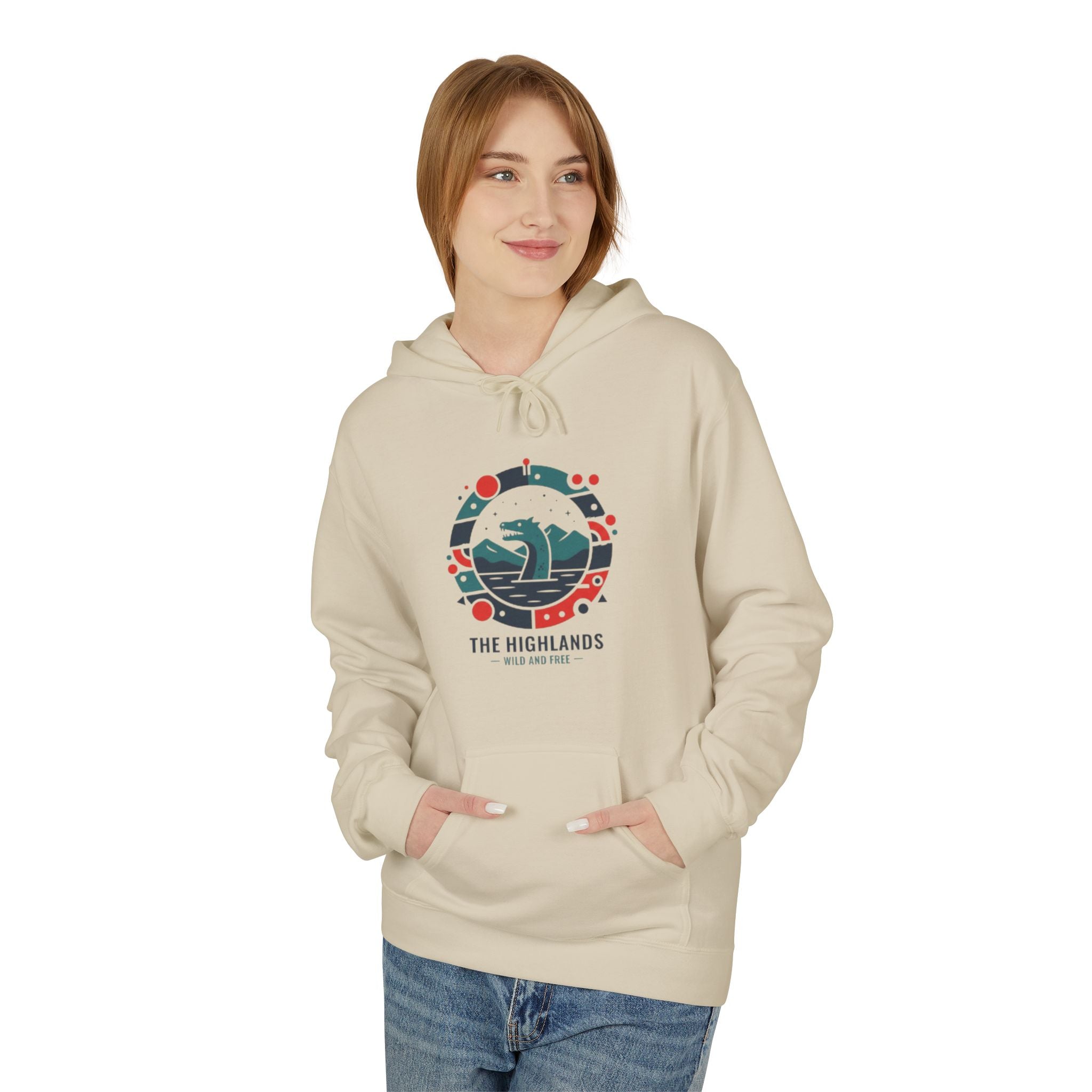 Highlands Mountain Hoodie — Scenic Retro Adventure Pullover