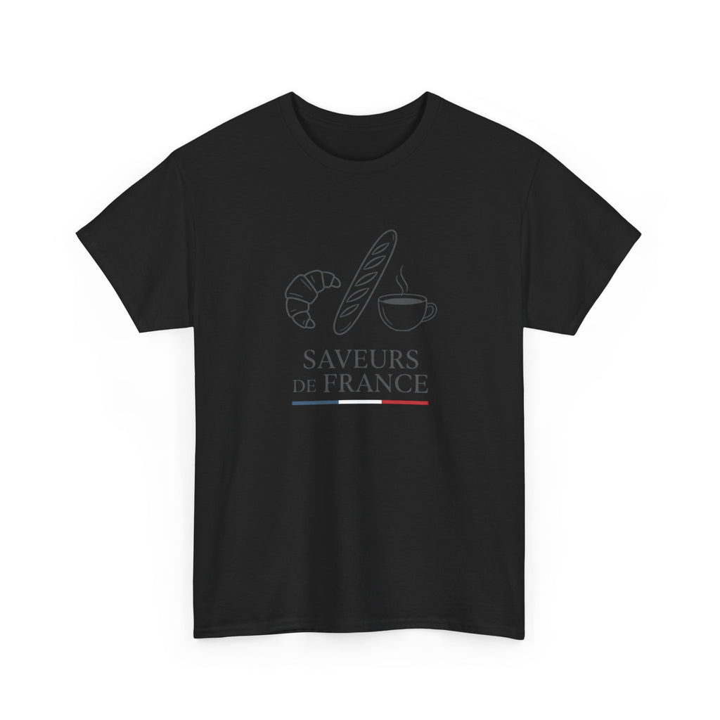 Saveurs de France T-Shirt — French Bakery Croissant & Baguette Tee