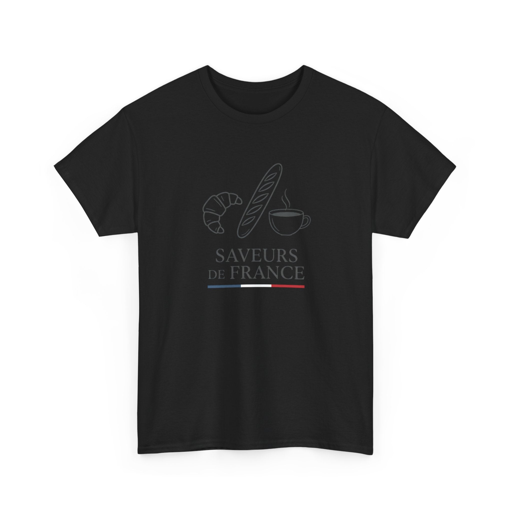 Saveurs de France T-Shirt — French Bakery Croissant & Baguette Tee