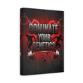Dominate Your Genetics Gym Canvas Wall Art — Motivational Fitness Quote