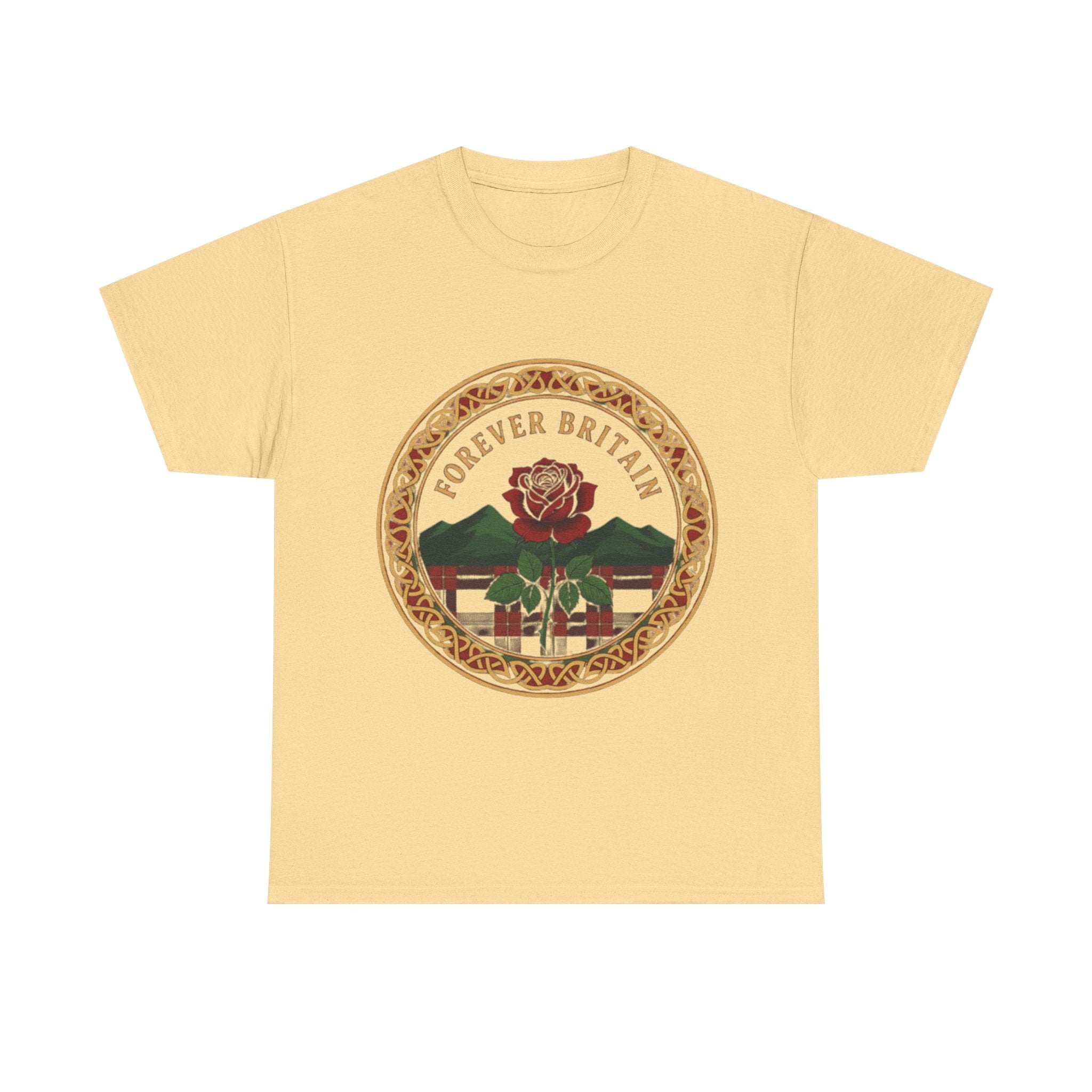 Forever Britain Rose Graphic Tee — Vintage British Pride T-Shirt